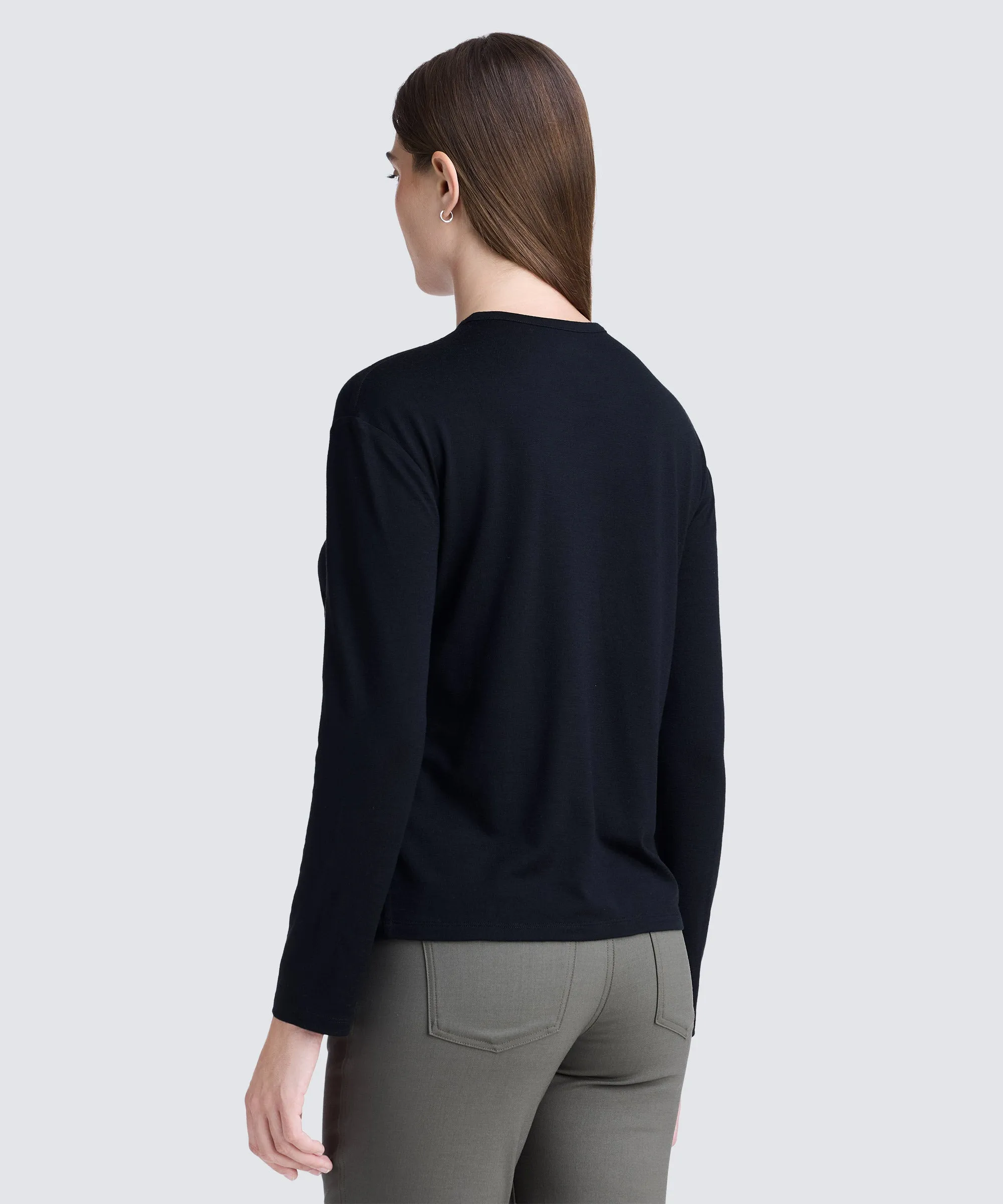 Women's Relaxed Long Sleeve Merino Crew sold by Unbound Merino product image thumbnail 4