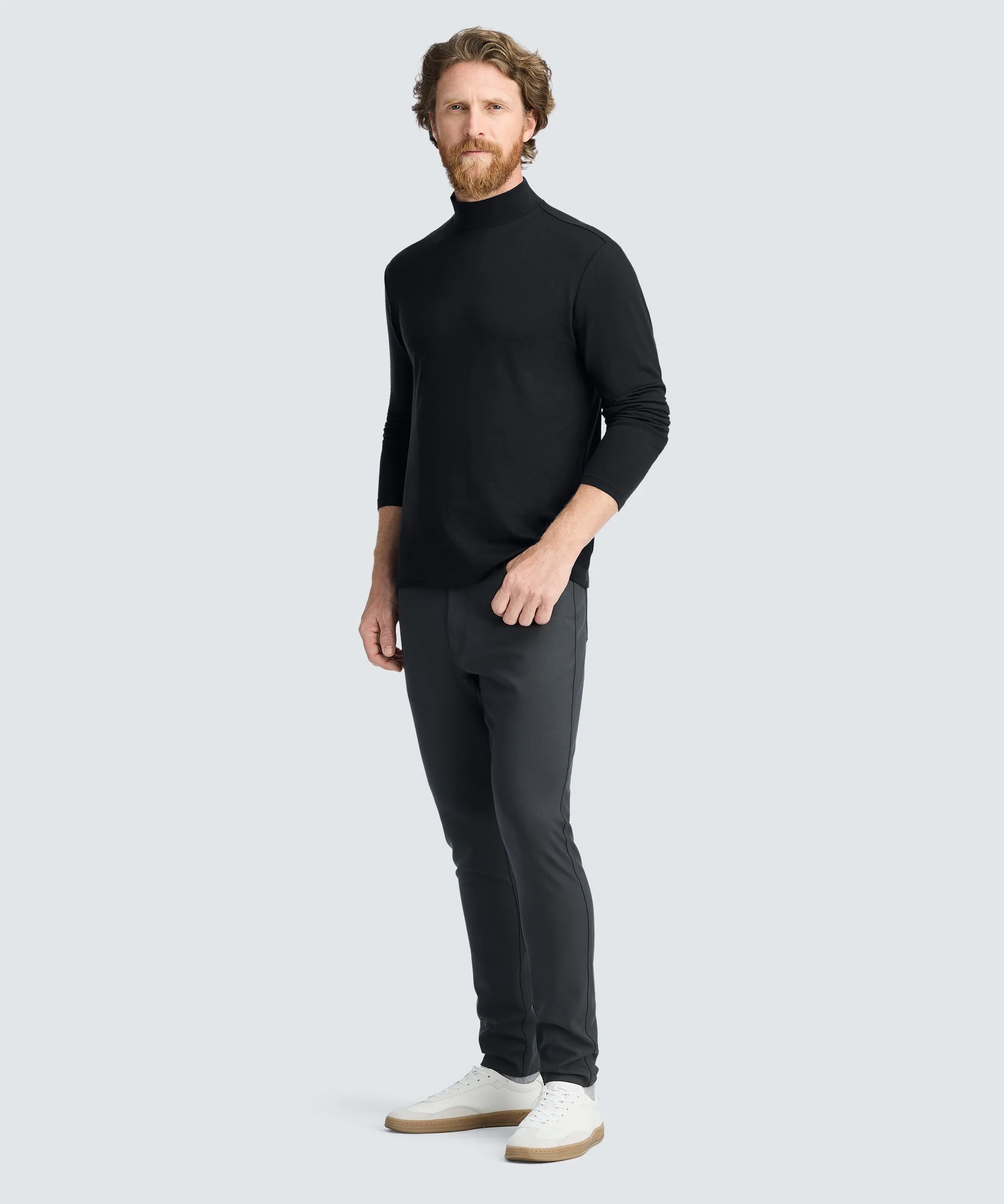 Men's Long Sleeve Merino Hi-Neck sold by Unbound Merino product image thumbnail 2