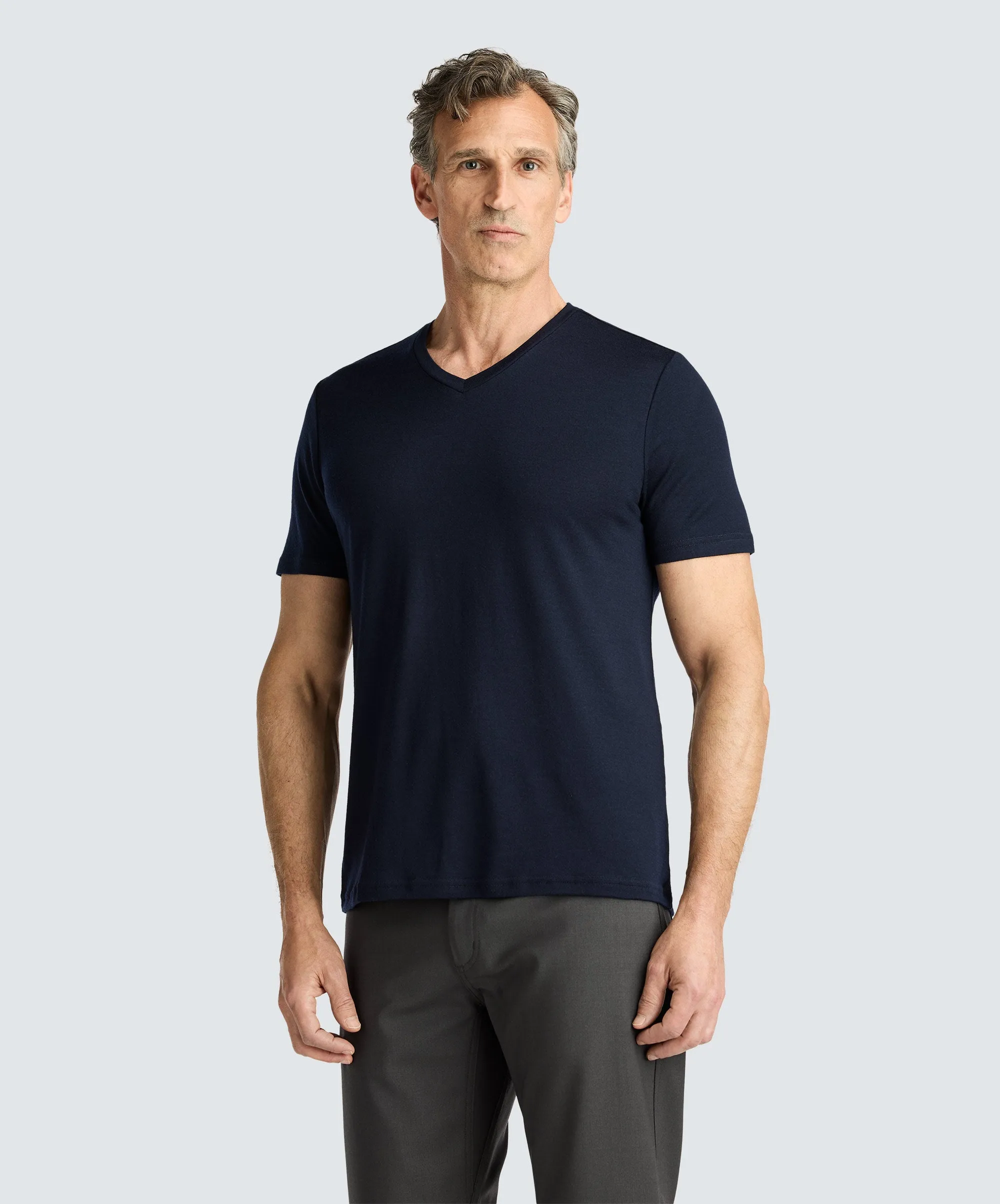 Men's Tall Merino V-Neck T-Shirt sold by Unbound Merino