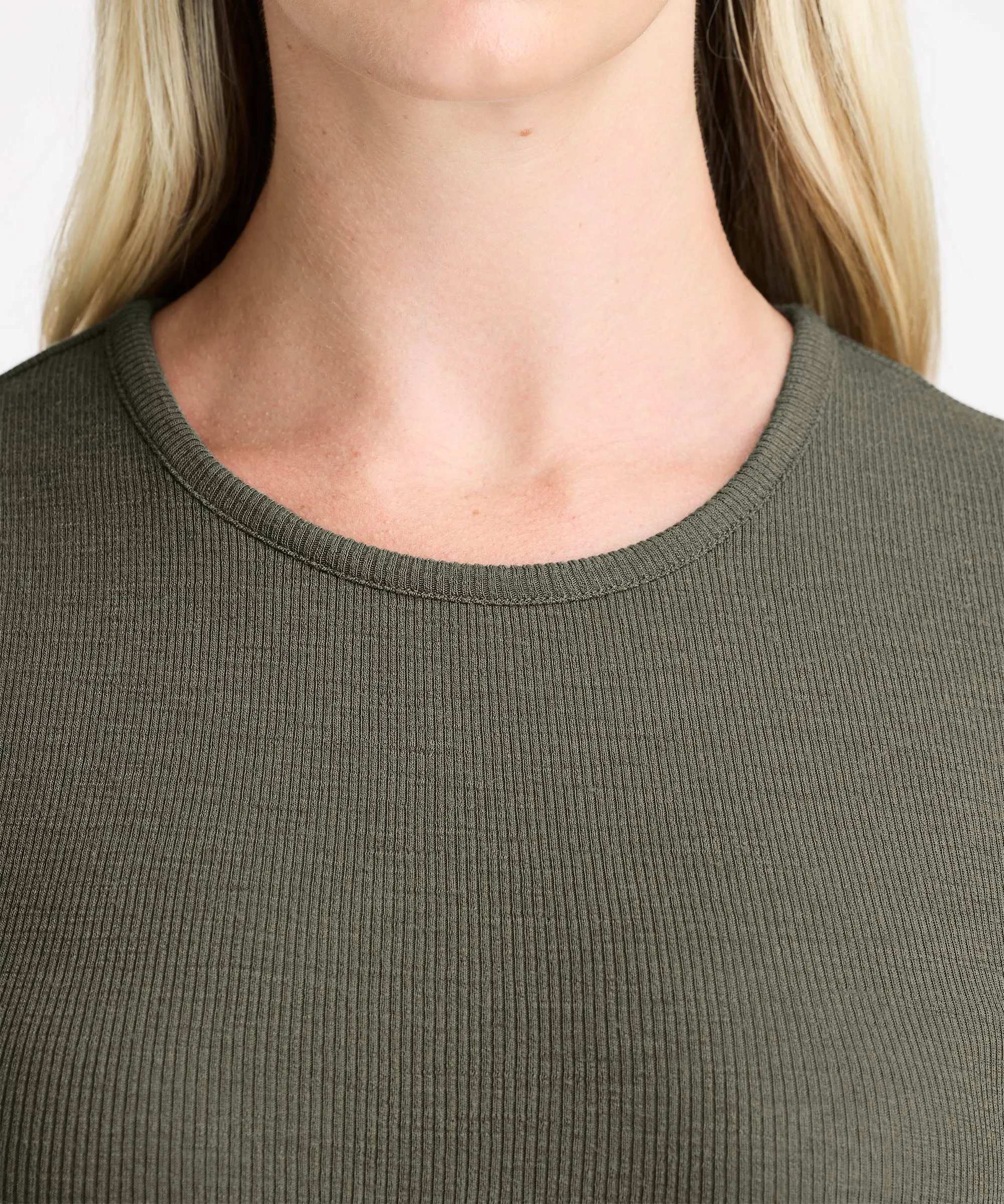 Women's Rib Fitted Crew Neck T-Shirt sold by Unbound Merino product image thumbnail 4