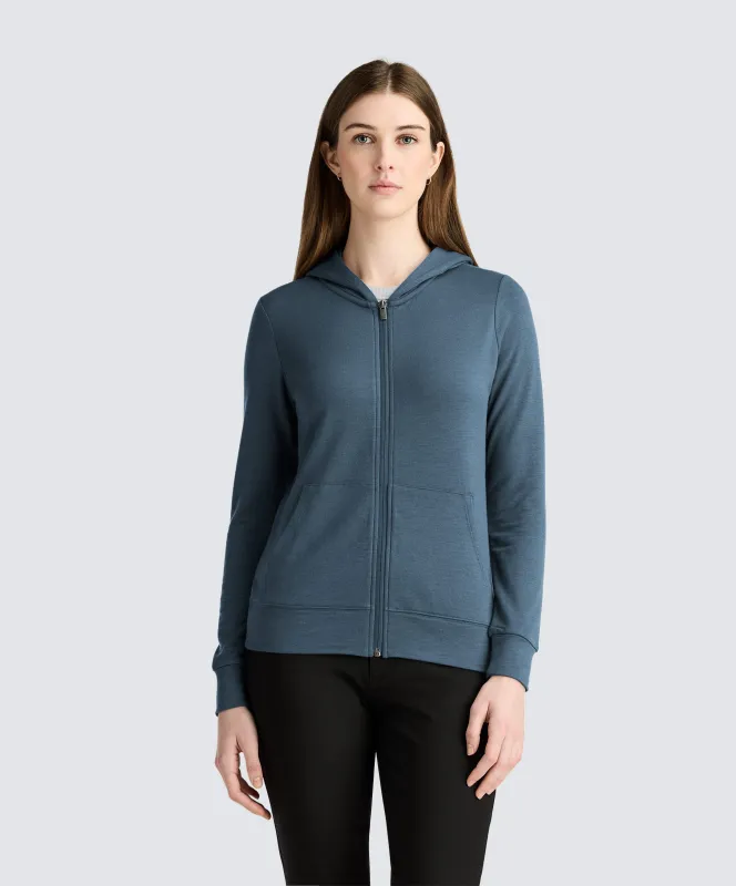 Women's Compact Travel Hoodie sold by Unbound Merino