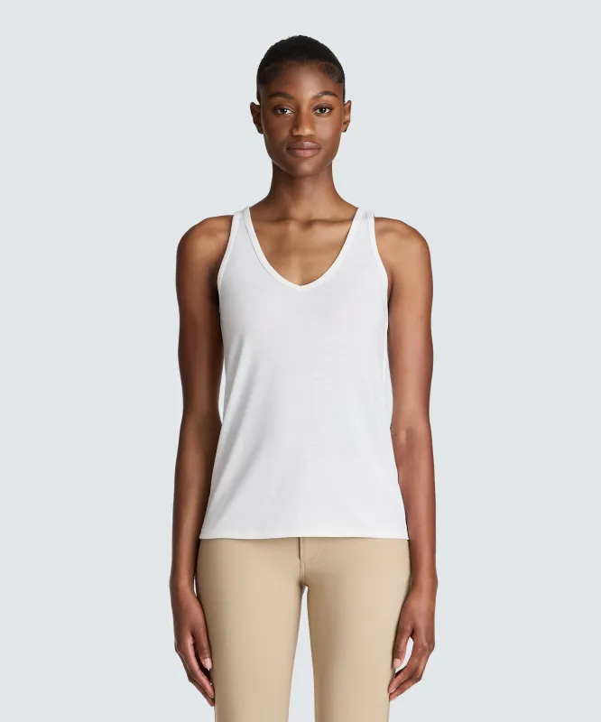 Women's Relaxed Merino V-Neck Tank sold by Unbound Merino