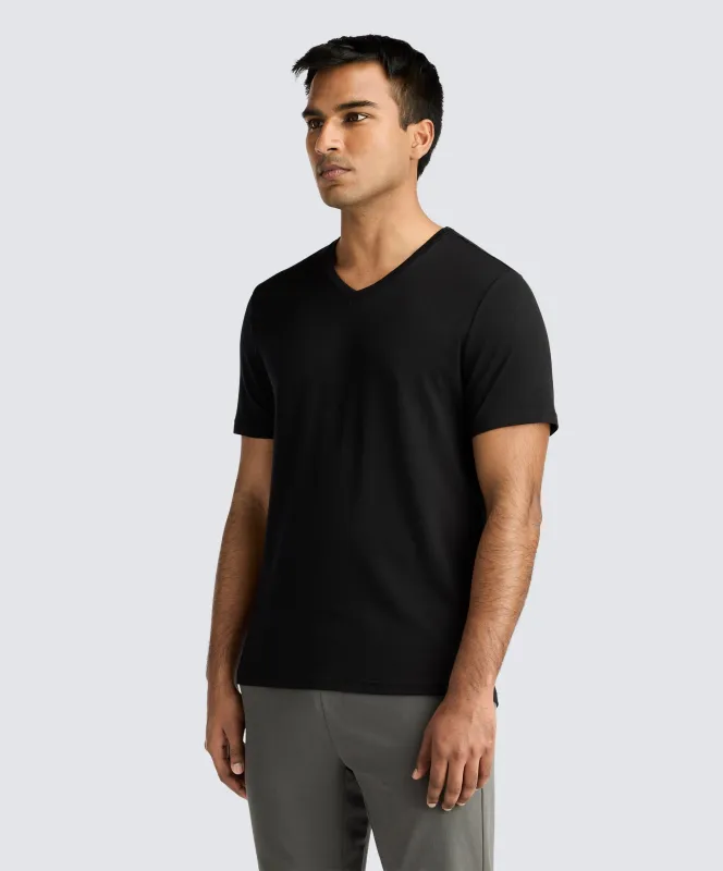 Men's Merino V-Neck T-Shirt sold by Unbound Merino