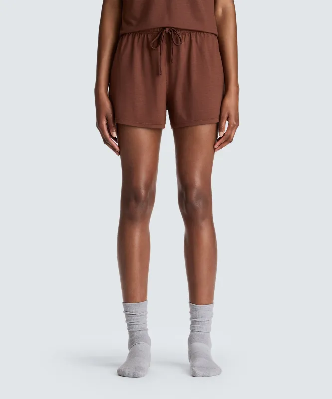 Women's Merino Sleep Shorts sold by Unbound Merino