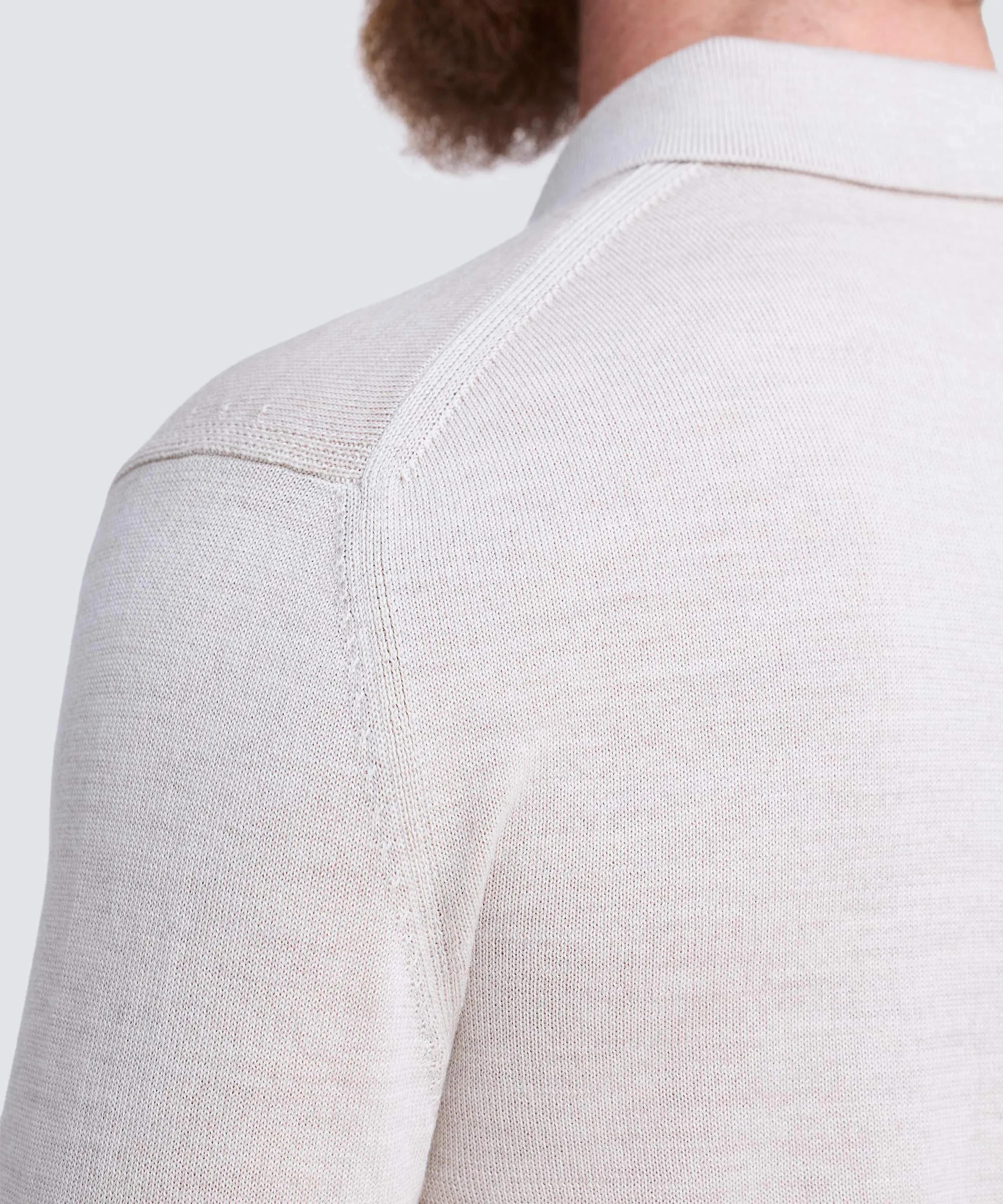 Men's Merino Knit Long Sleeve Polo sold by Unbound Merino product image thumbnail 4