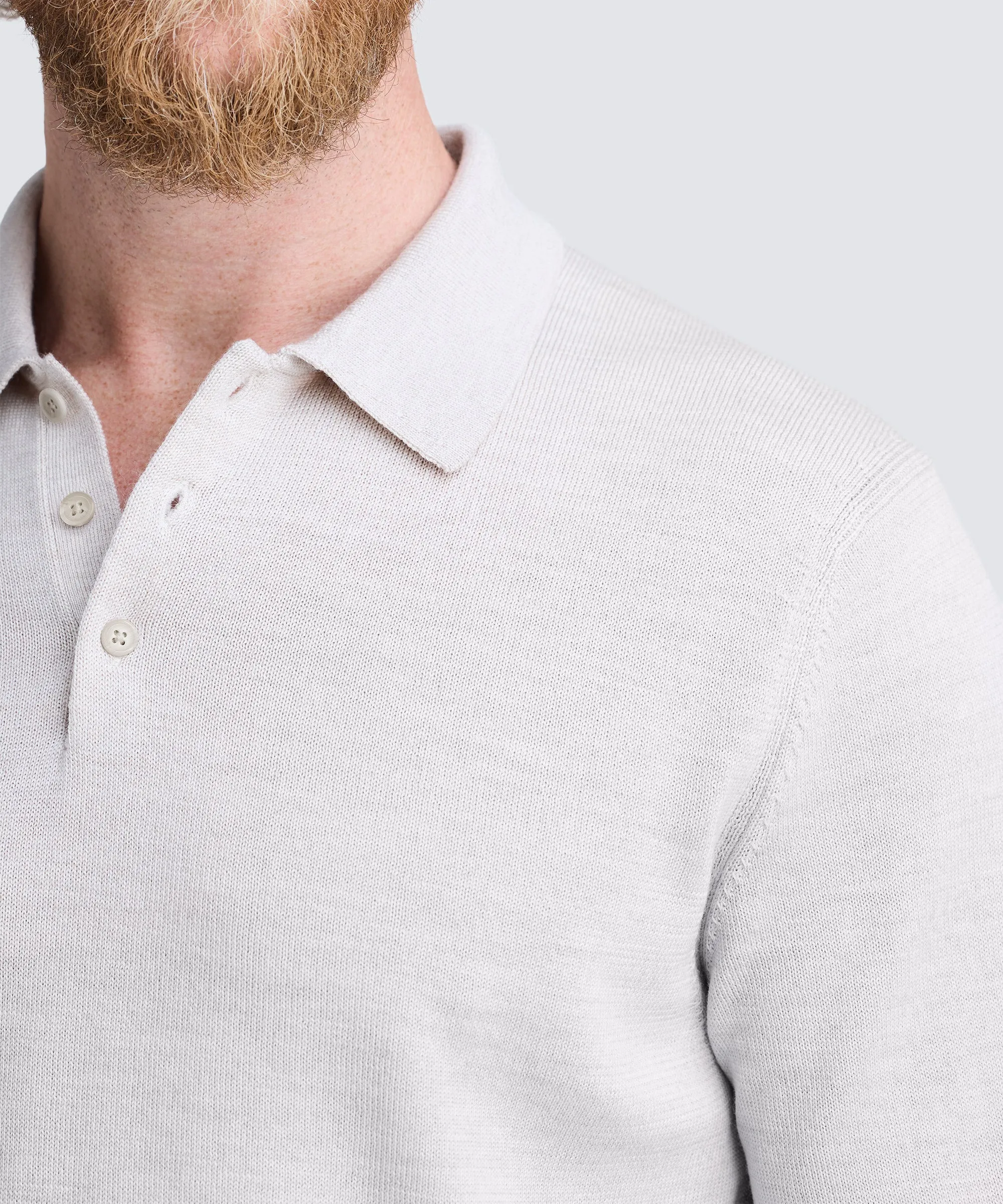 Men's Merino Knit Long Sleeve Polo sold by Unbound Merino product image thumbnail 3