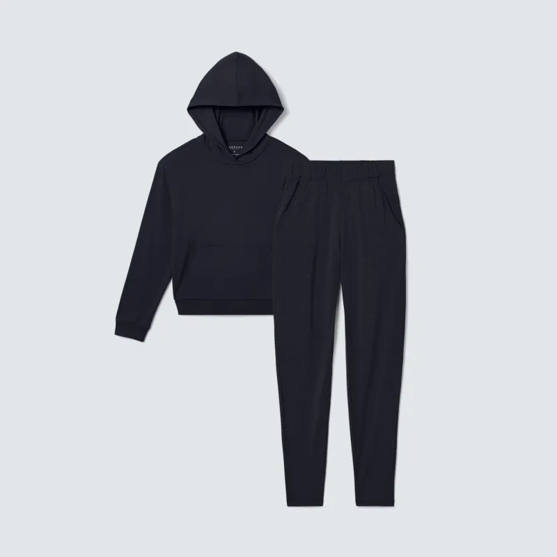 Women's Lounge Hoodie + Pants sold by Unbound Merino