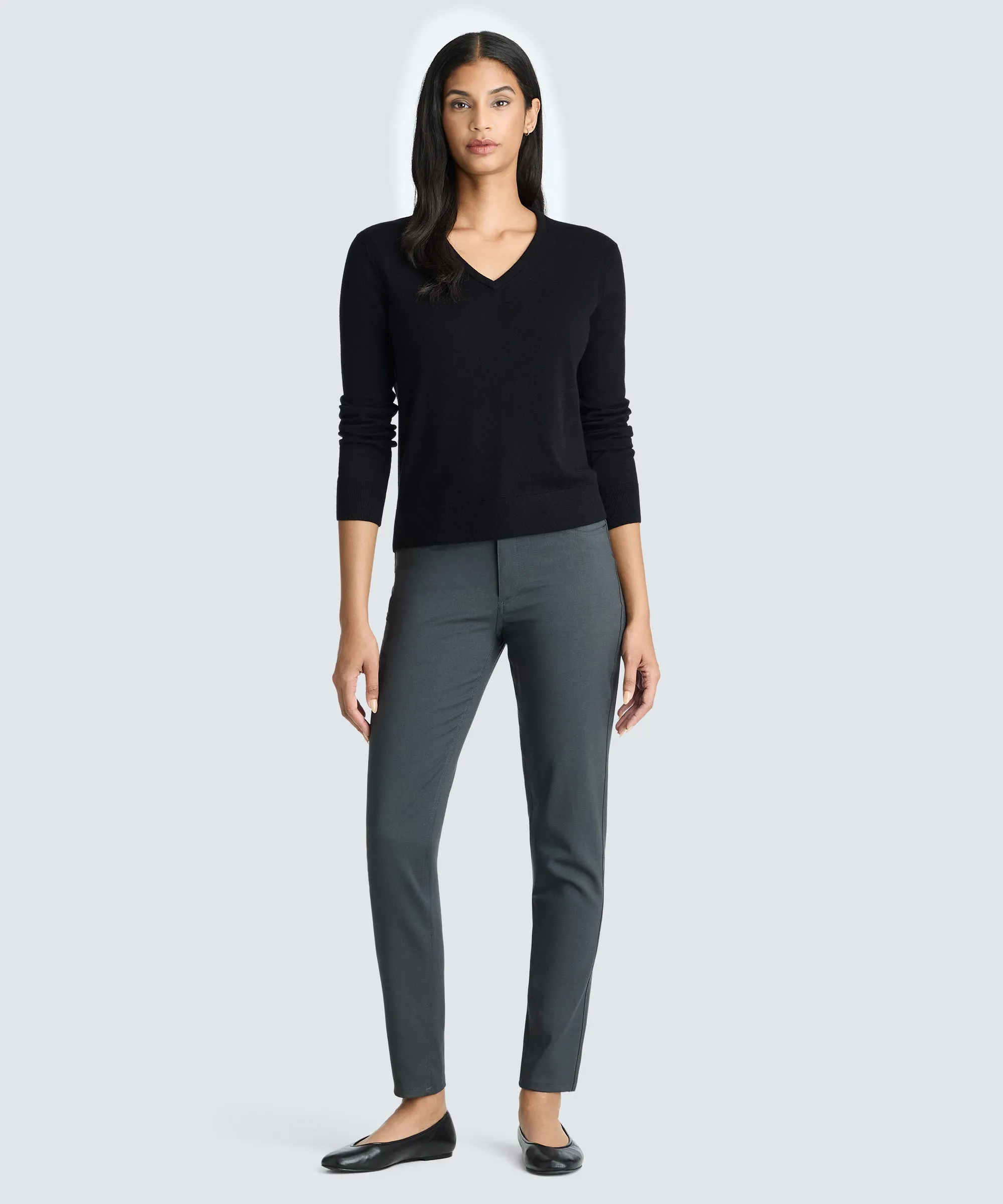 Women's Merino V-Neck Sweater sold by Unbound Merino product image thumbnail 2