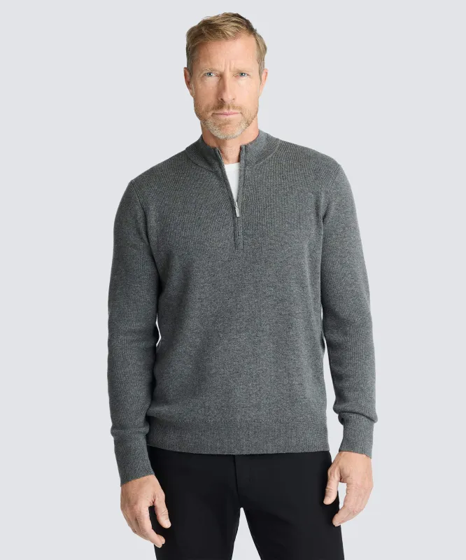Men's Merino Knit Quarter Zip sold by Unbound Merino