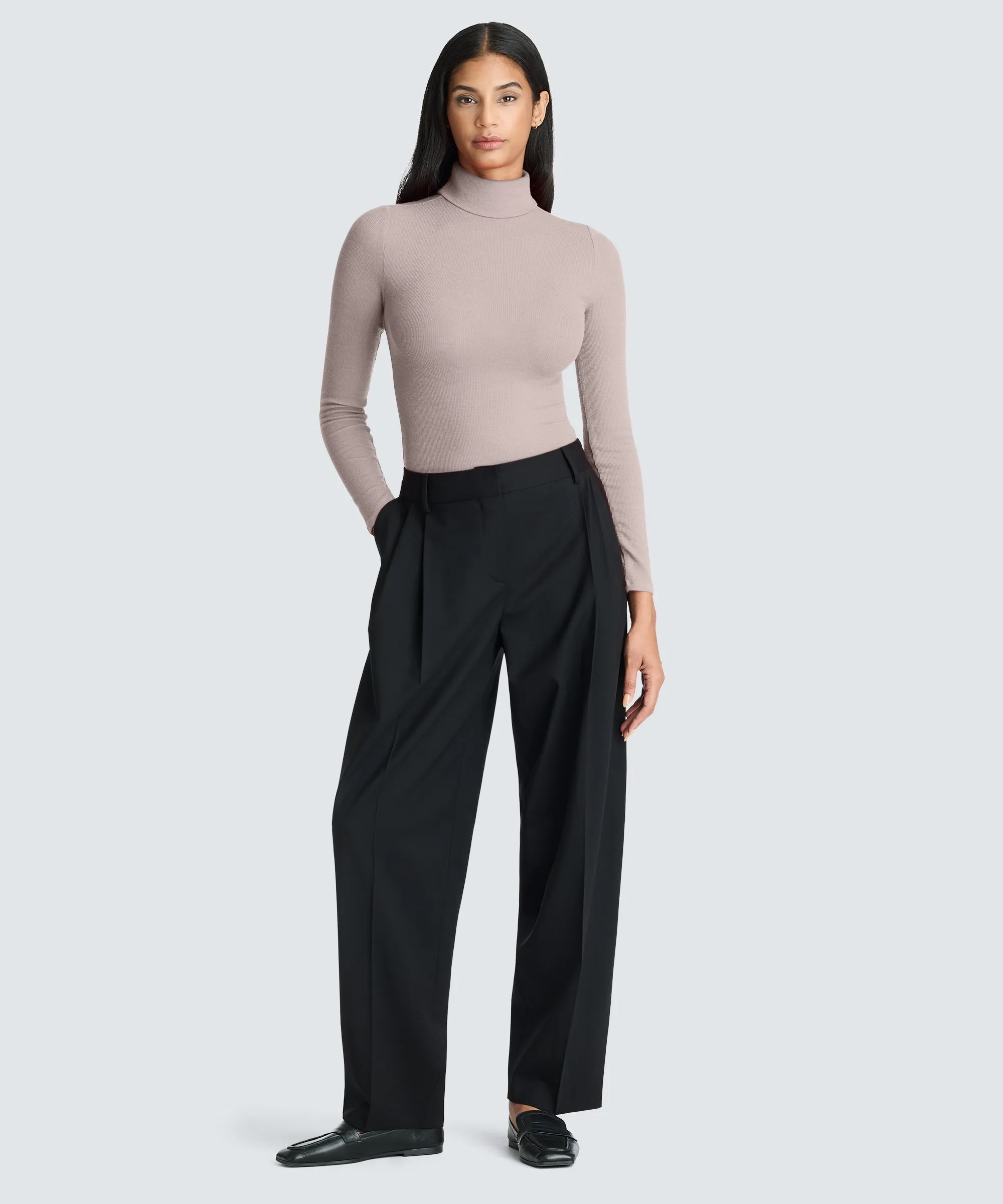 Women's Rib Turtle Neck Long Sleeve sold by Unbound Merino product image thumbnail 2