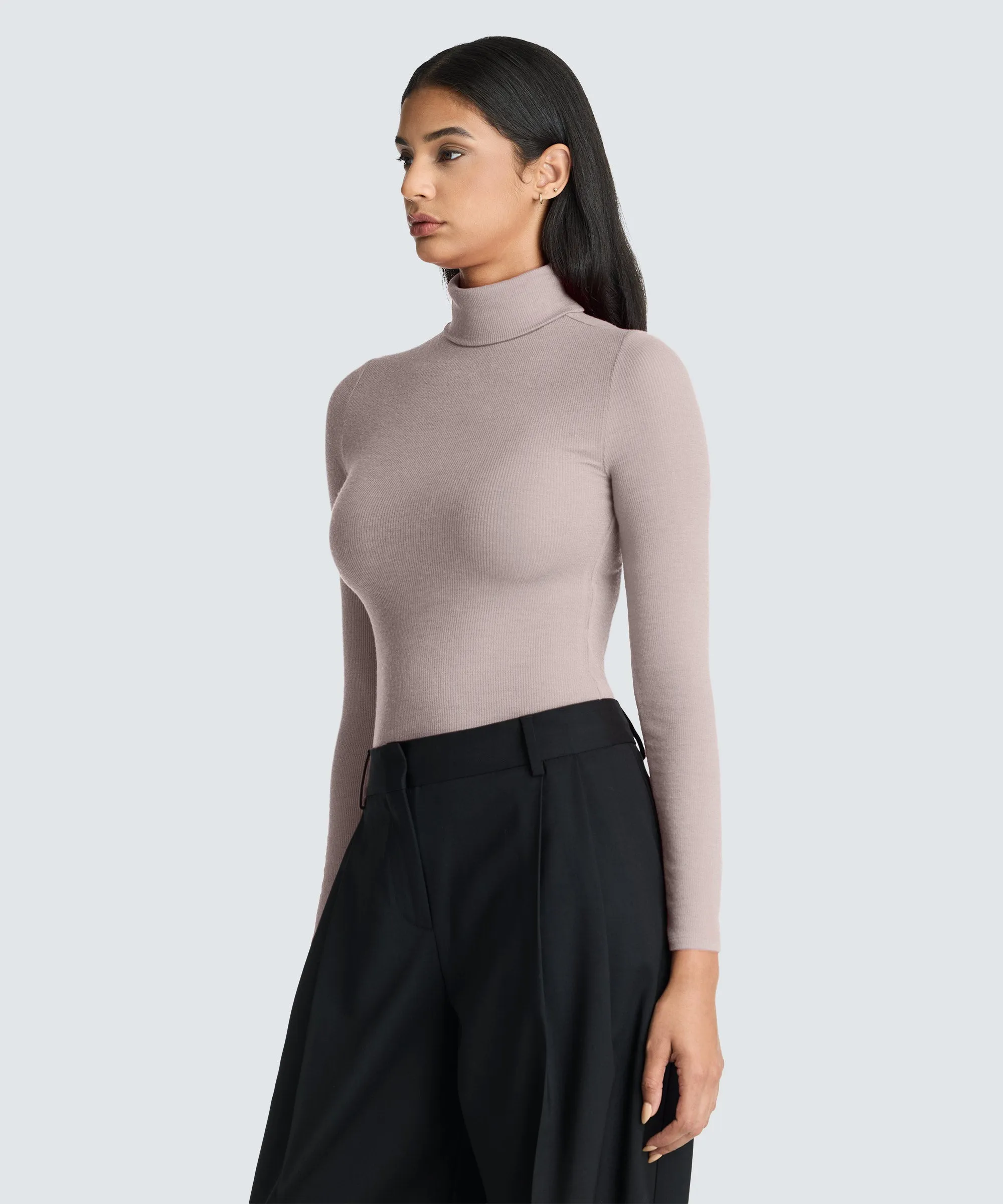 Women's Rib Turtle Neck Long Sleeve sold by Unbound Merino product image thumbnail 3