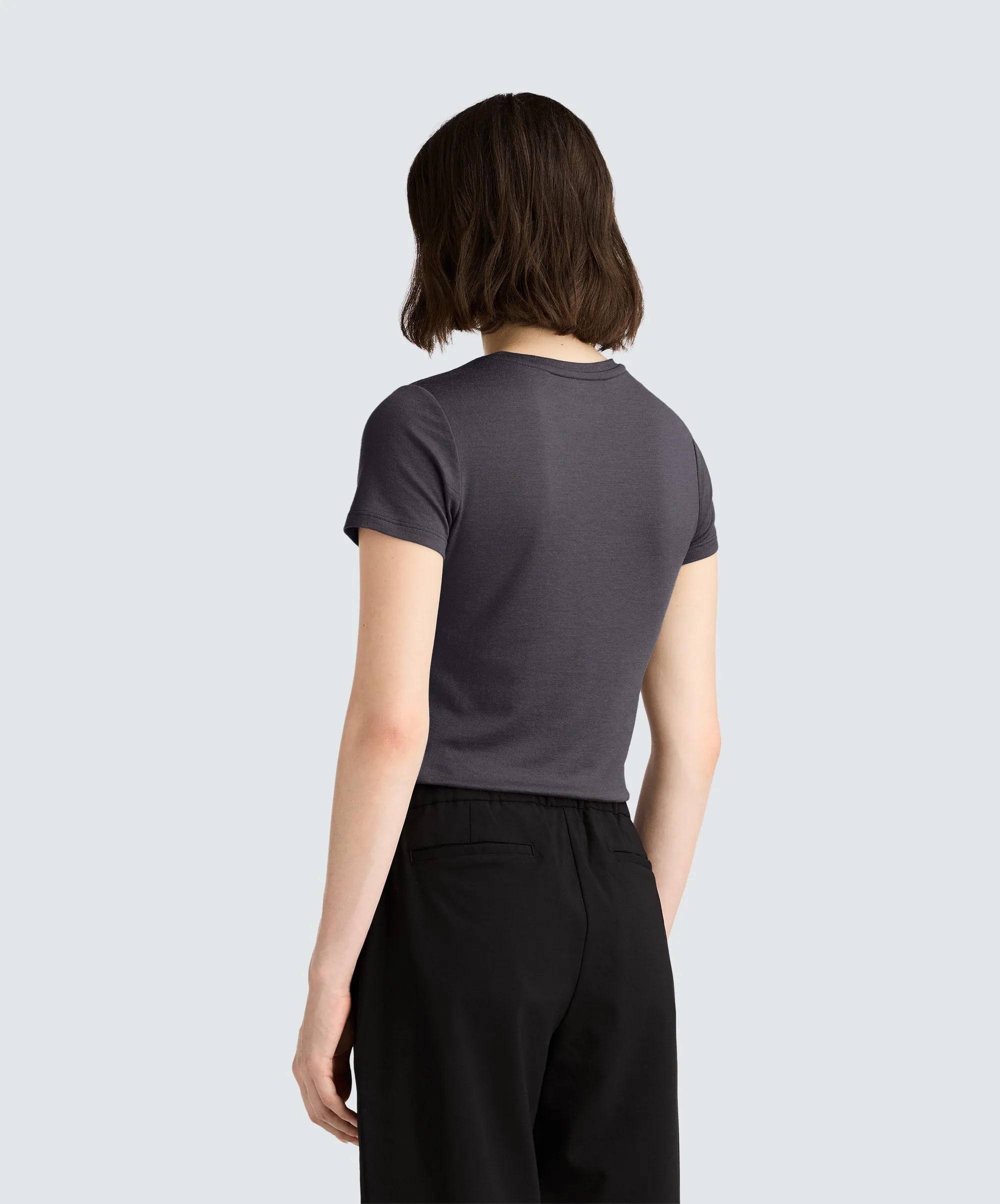 Women's Petite Merino V-Neck T-Shirt sold by Unbound Merino product image thumbnail 3