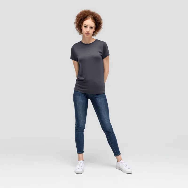 Women's Petite Merino Crew Neck T-Shirt sold by Unbound Merino
