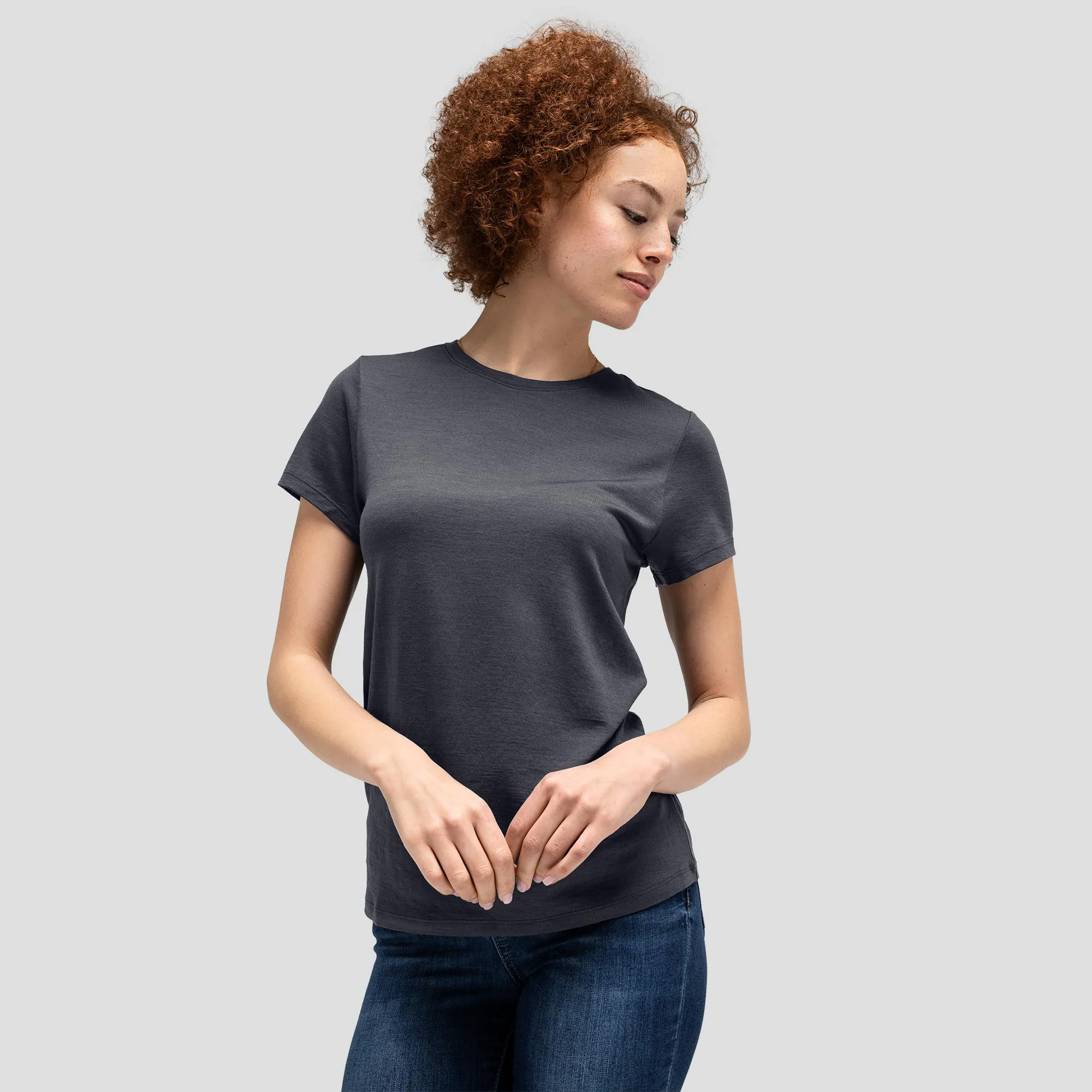 Women's Petite Merino Crew Neck T-Shirt sold by Unbound Merino product image thumbnail 2