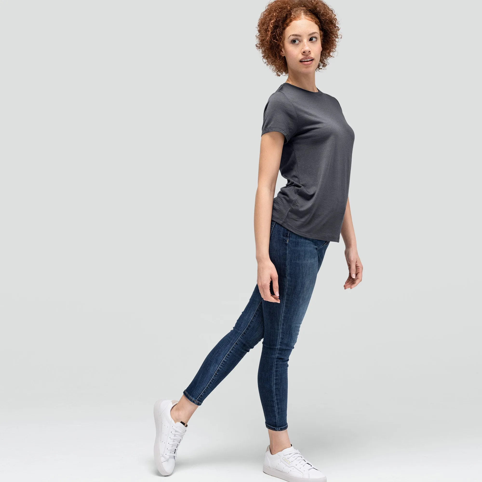 Women's Petite Merino Crew Neck T-Shirt sold by Unbound Merino product image thumbnail 4