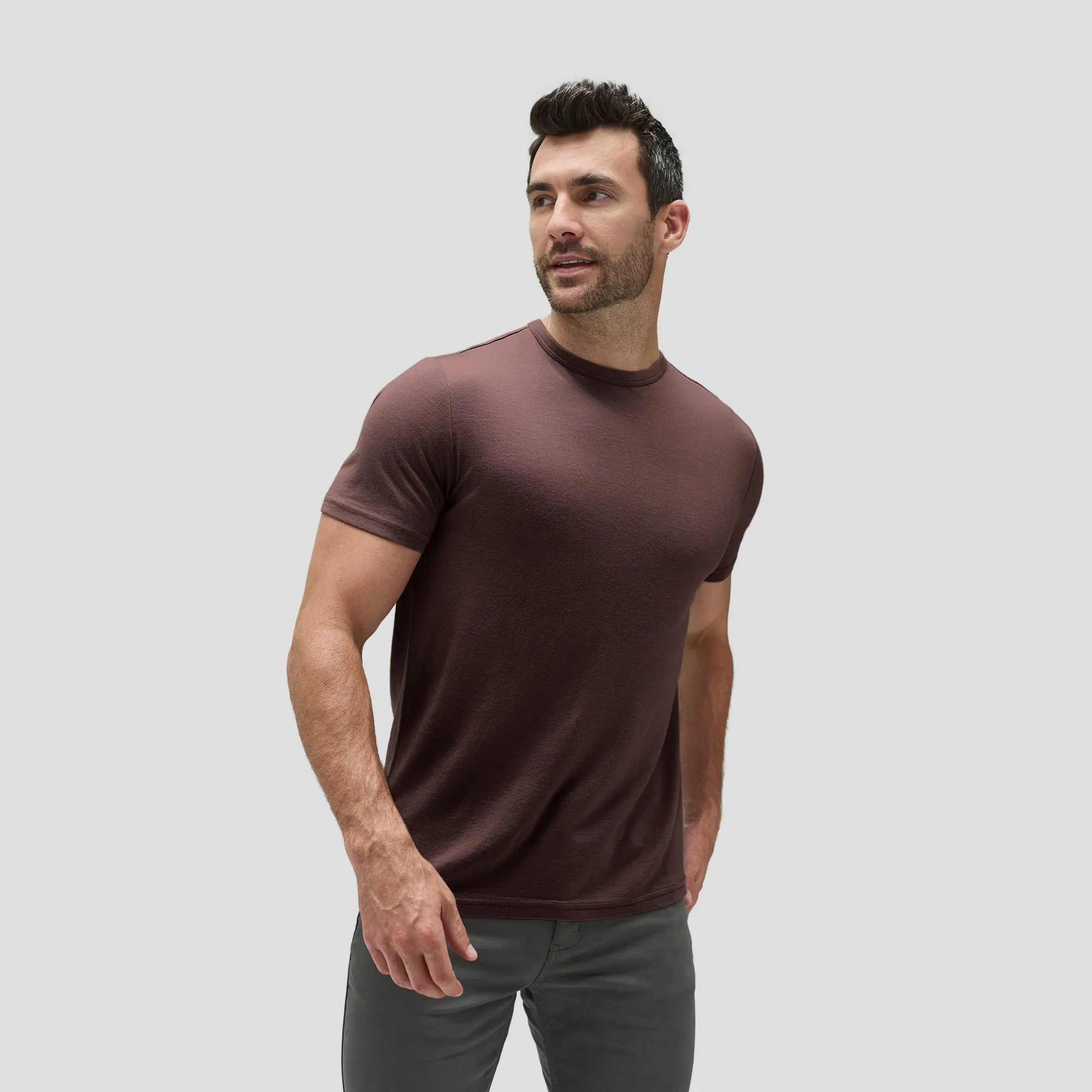 Men's Merino Crew Neck T-Shirt sold by Unbound Merino