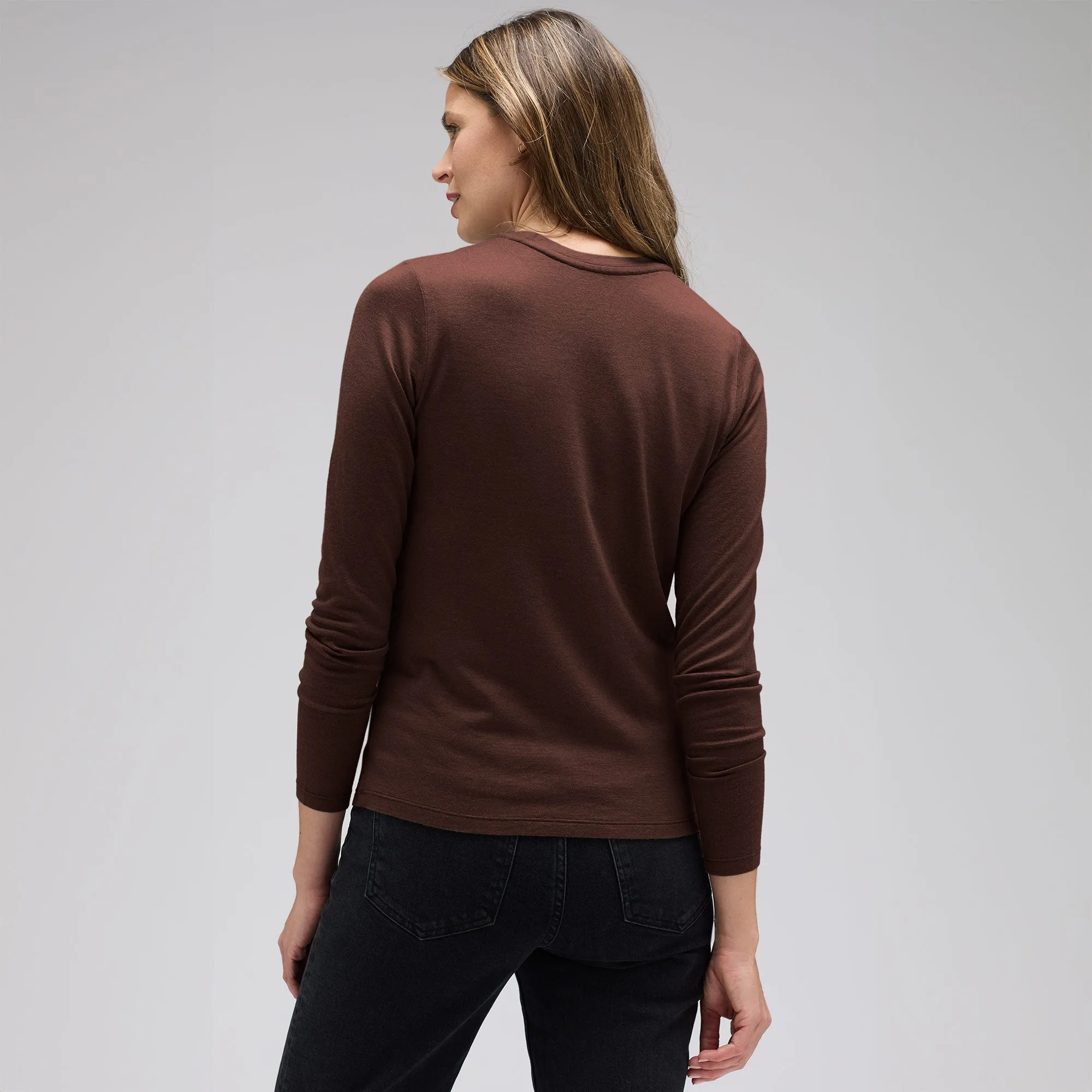 Women's Long Sleeve Merino Crew sold by Unbound Merino product image thumbnail 4