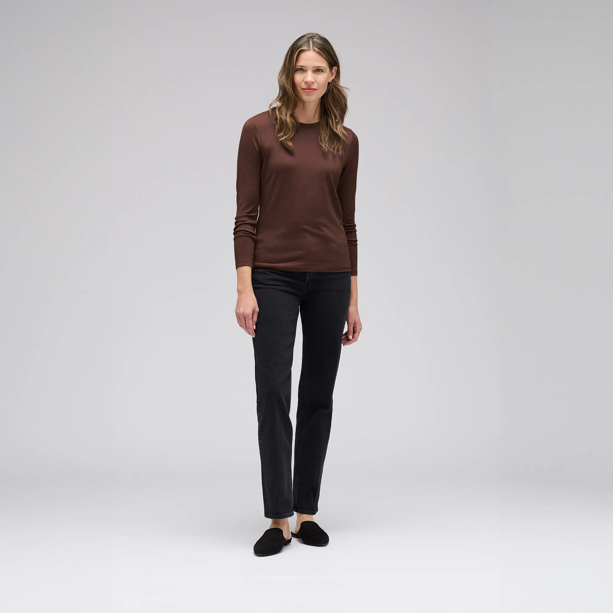 Women's Long Sleeve Merino Crew sold by Unbound Merino product image thumbnail 2