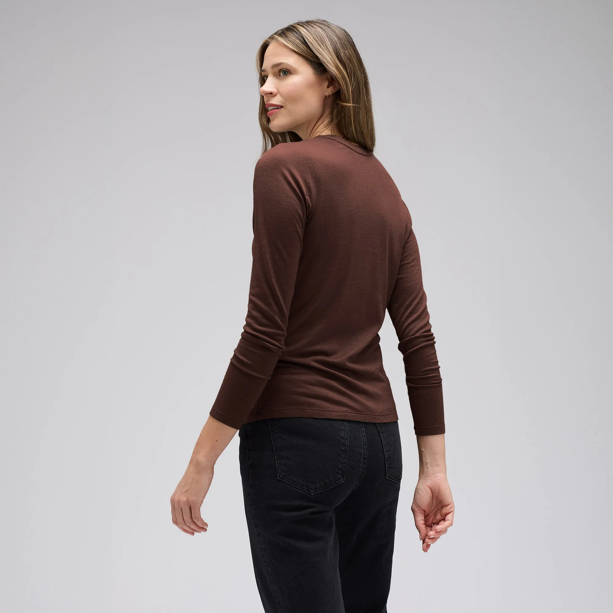 Women's Long Sleeve Merino Crew sold by Unbound Merino product image thumbnail 3