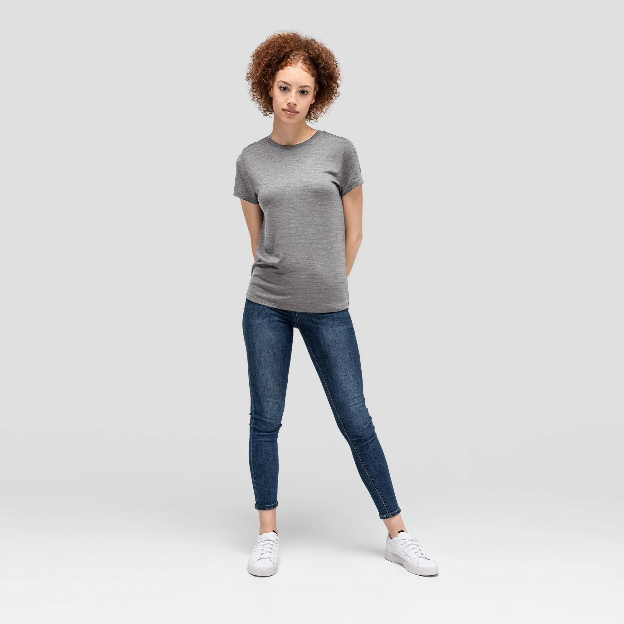 Women's Merino Crew Neck T-Shirt sold by Unbound Merino