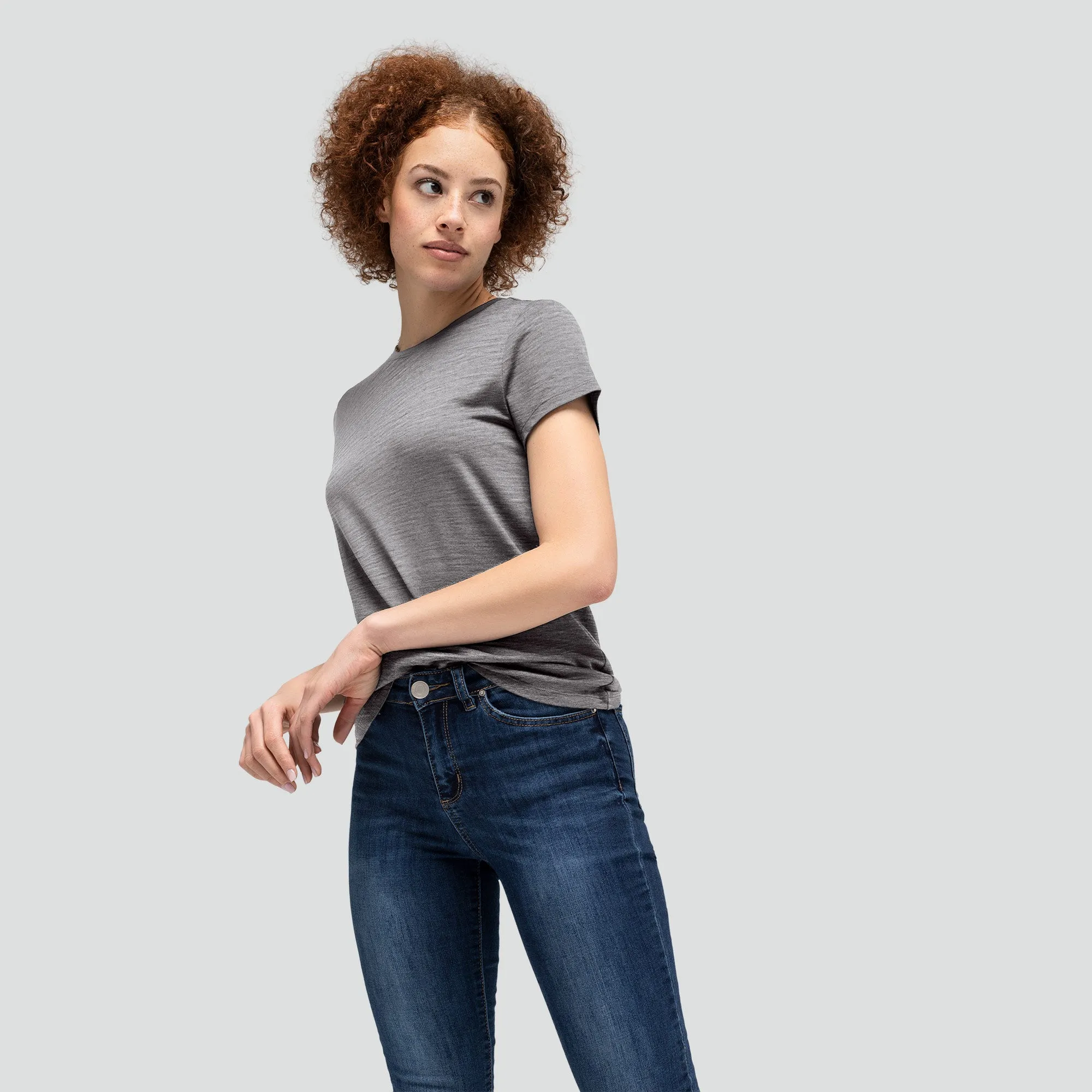 Women's Merino Crew Neck T-Shirt sold by Unbound Merino product image thumbnail 3