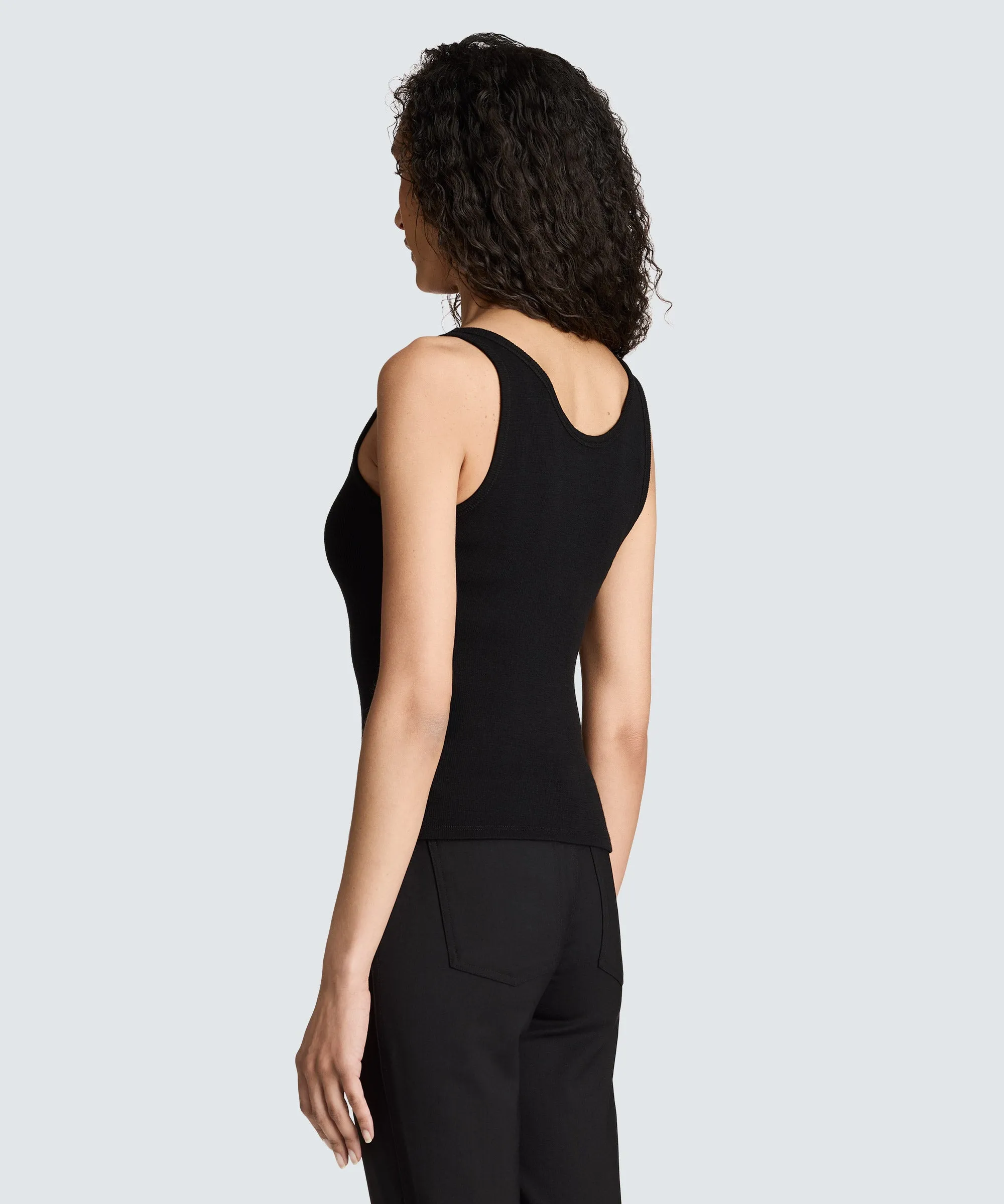 Women's Petite Merino Rib Scoop Neck Tank sold by Unbound Merino product image thumbnail 4