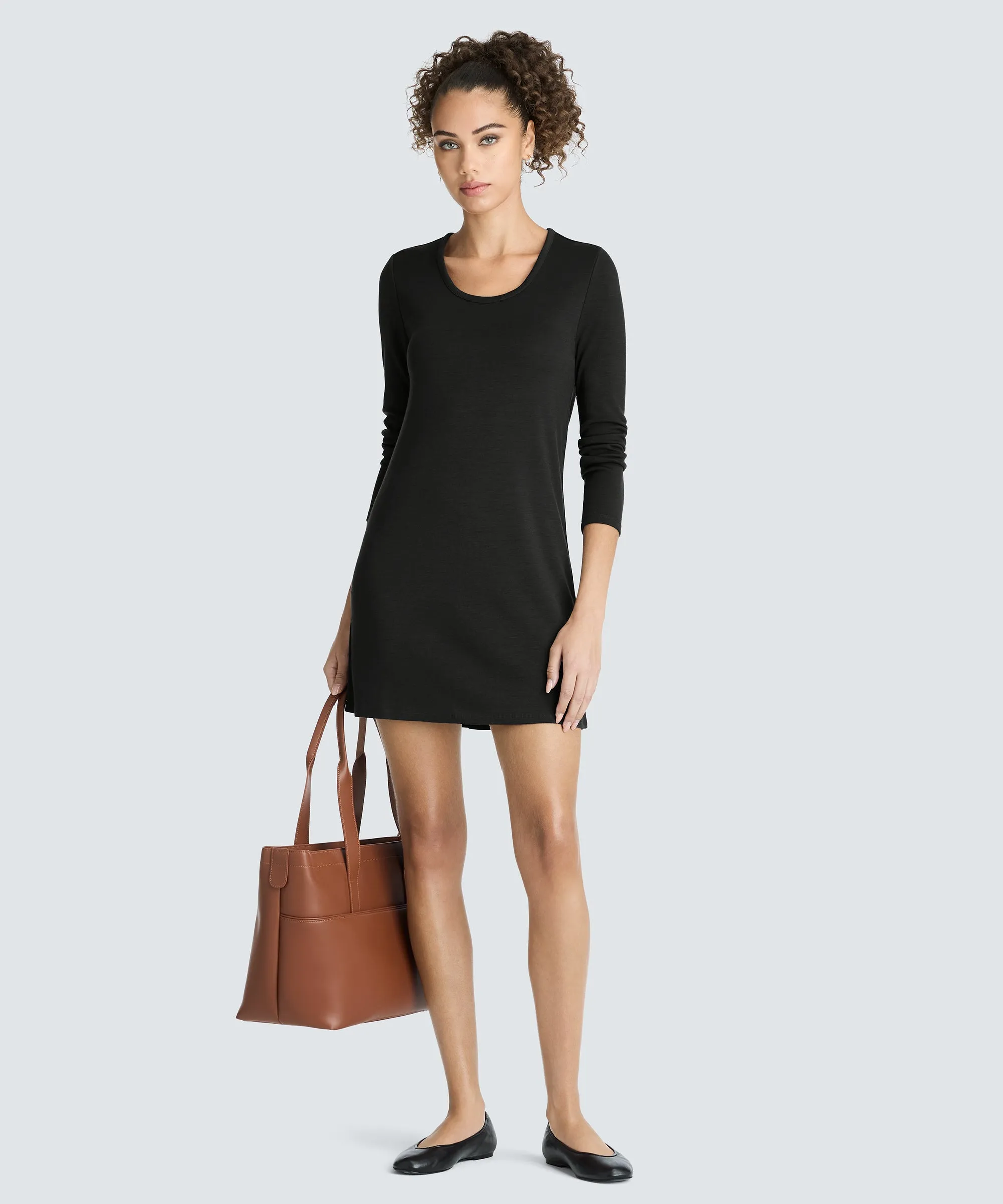 Women's Mini Merino Long Sleeve Dress sold by Unbound Merino product image thumbnail 4
