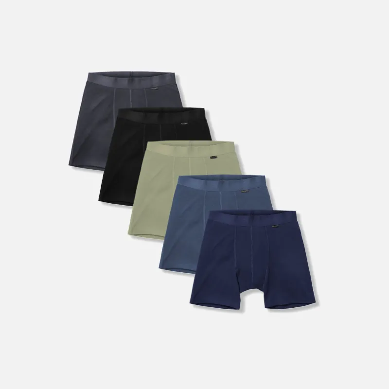 Men's 5 Pack // Merino Boxer Briefs made by Unbound Merino