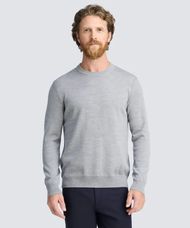 Men's Merino Crew Sweater sold by Unbound Merino