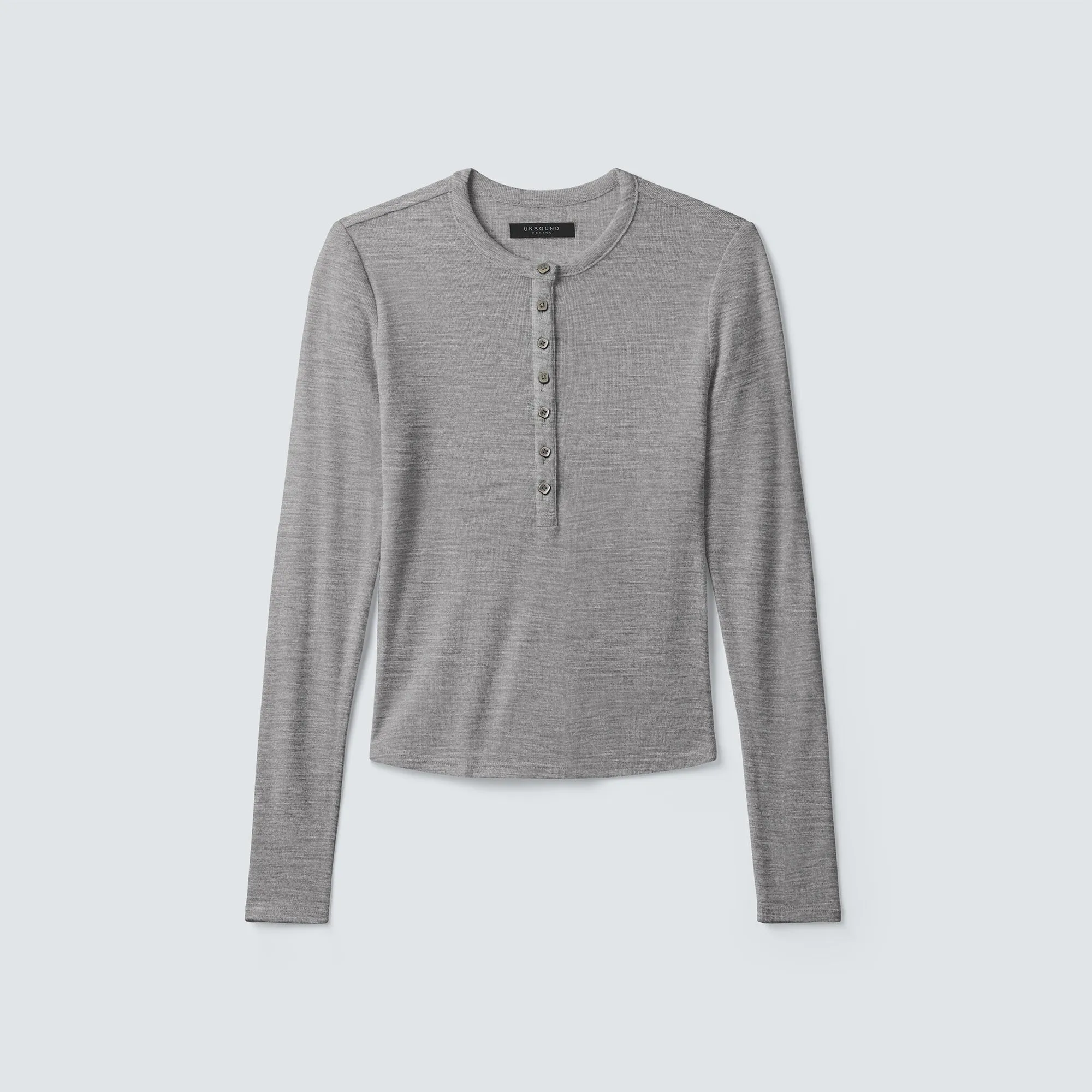 Women's Merino Rib Henley sold by Unbound Merino product image thumbnail 5