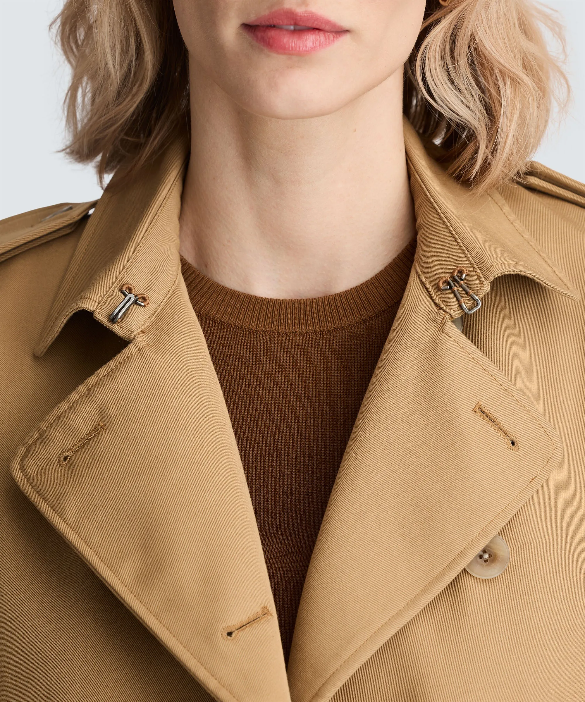 Women's Merino Short Trench Coat sold by Unbound Merino product image thumbnail 2