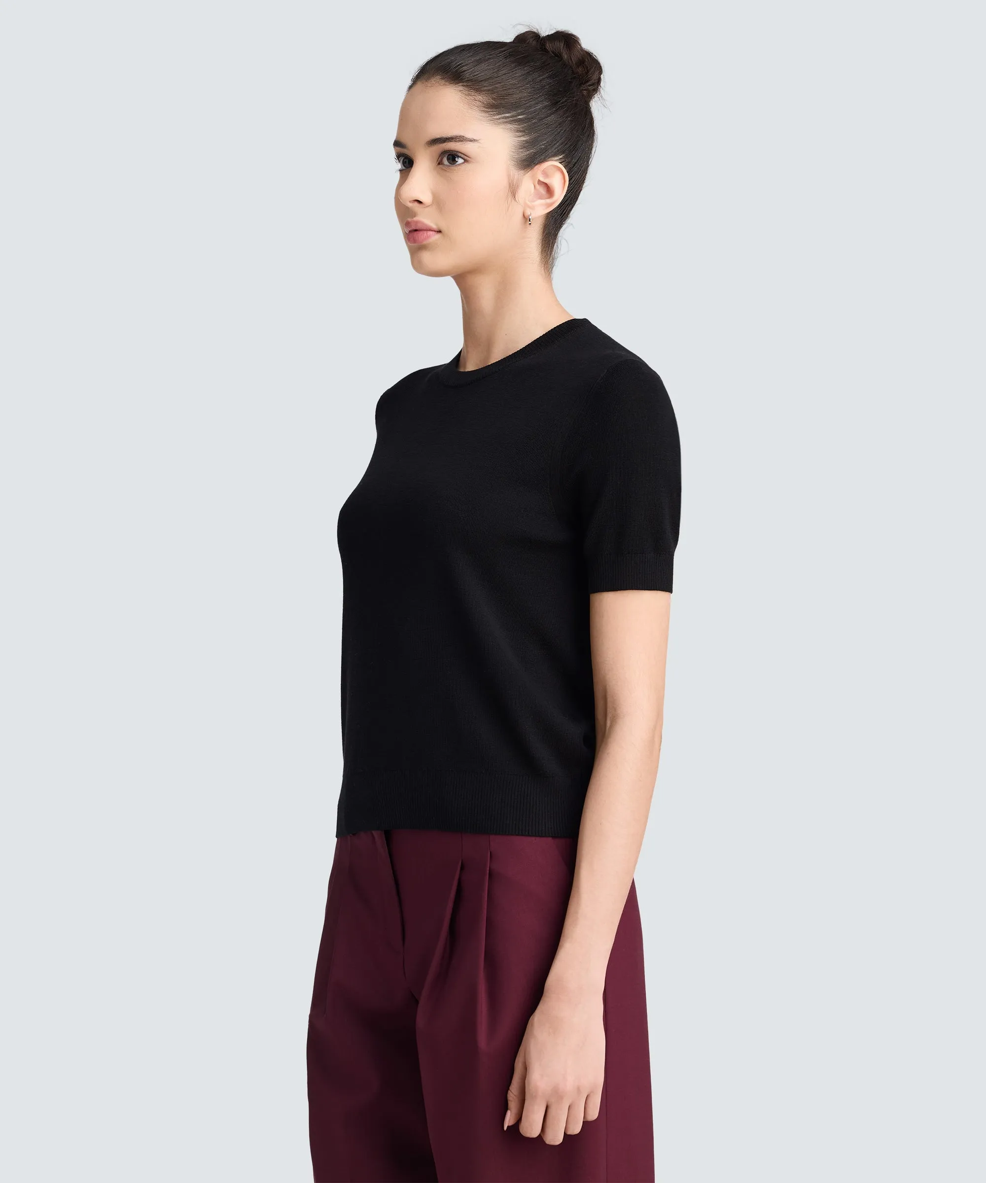 Women's Fine Knit Merino T-Shirt sold by Unbound Merino product image thumbnail 4
