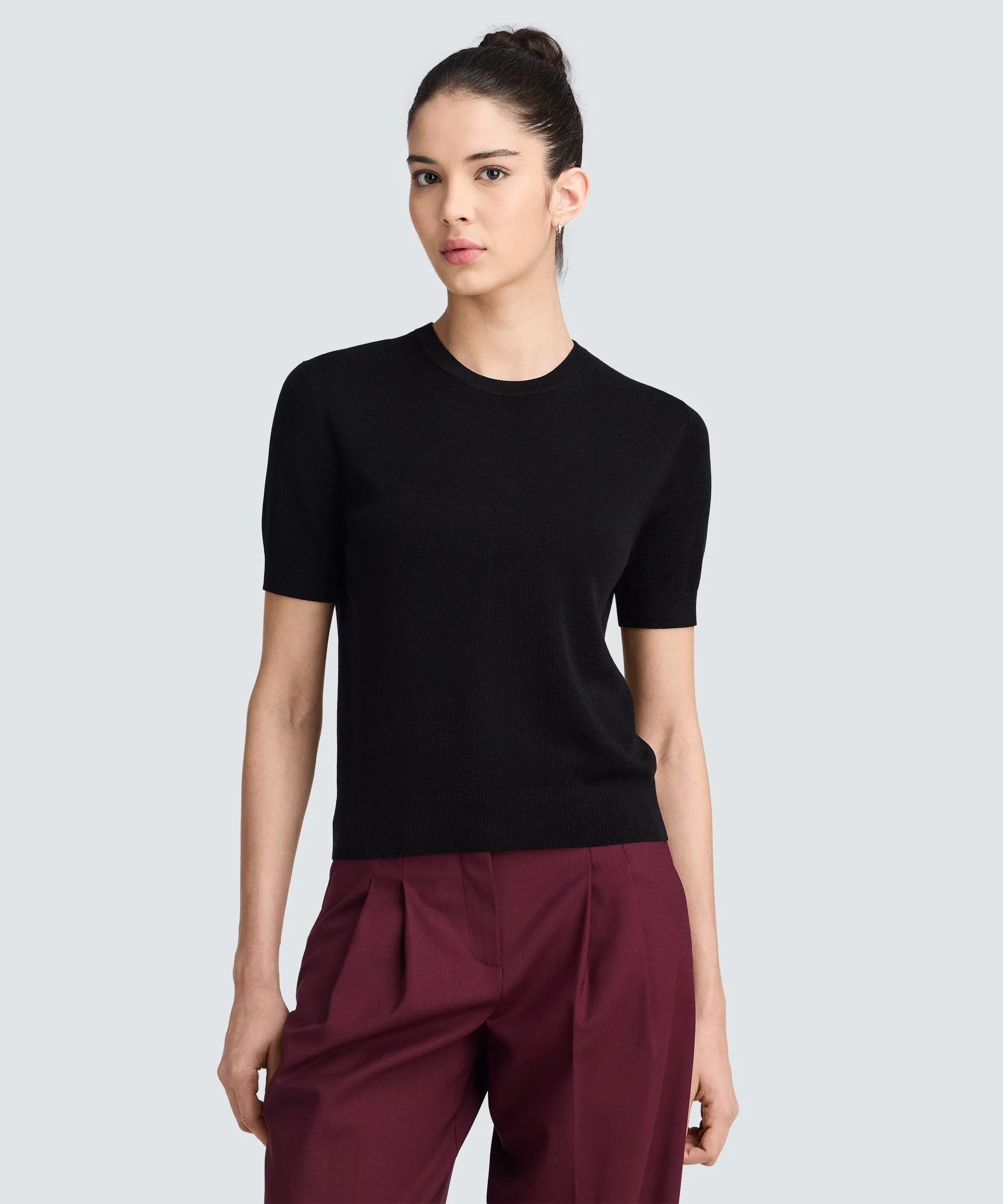 Women's Fine Knit Merino T-Shirt sold by Unbound Merino