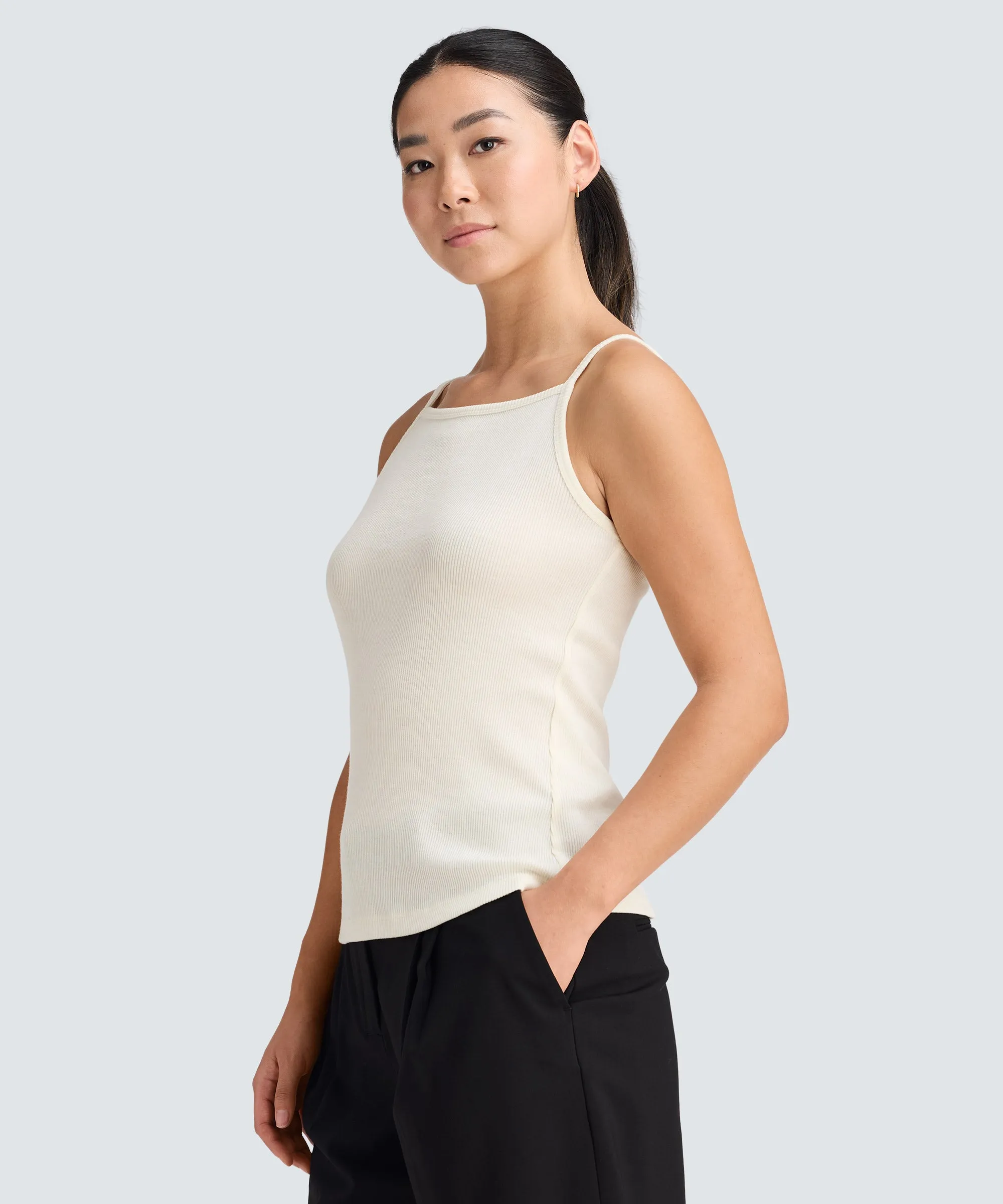 Women's Merino Tencel Rib Tank sold by Unbound Merino product image thumbnail 4