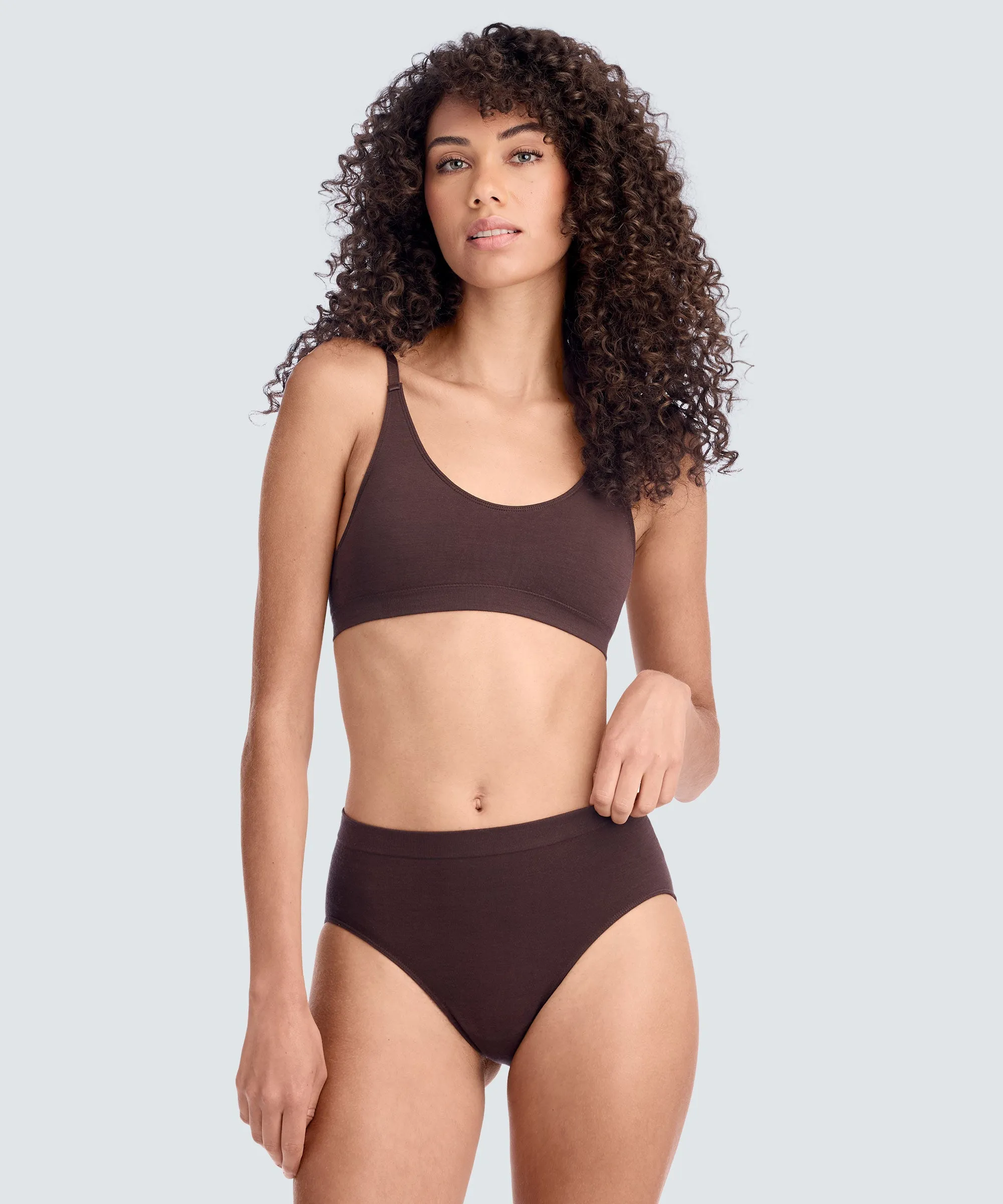Women’s Merino High Waist Bikini sold by Unbound Merino