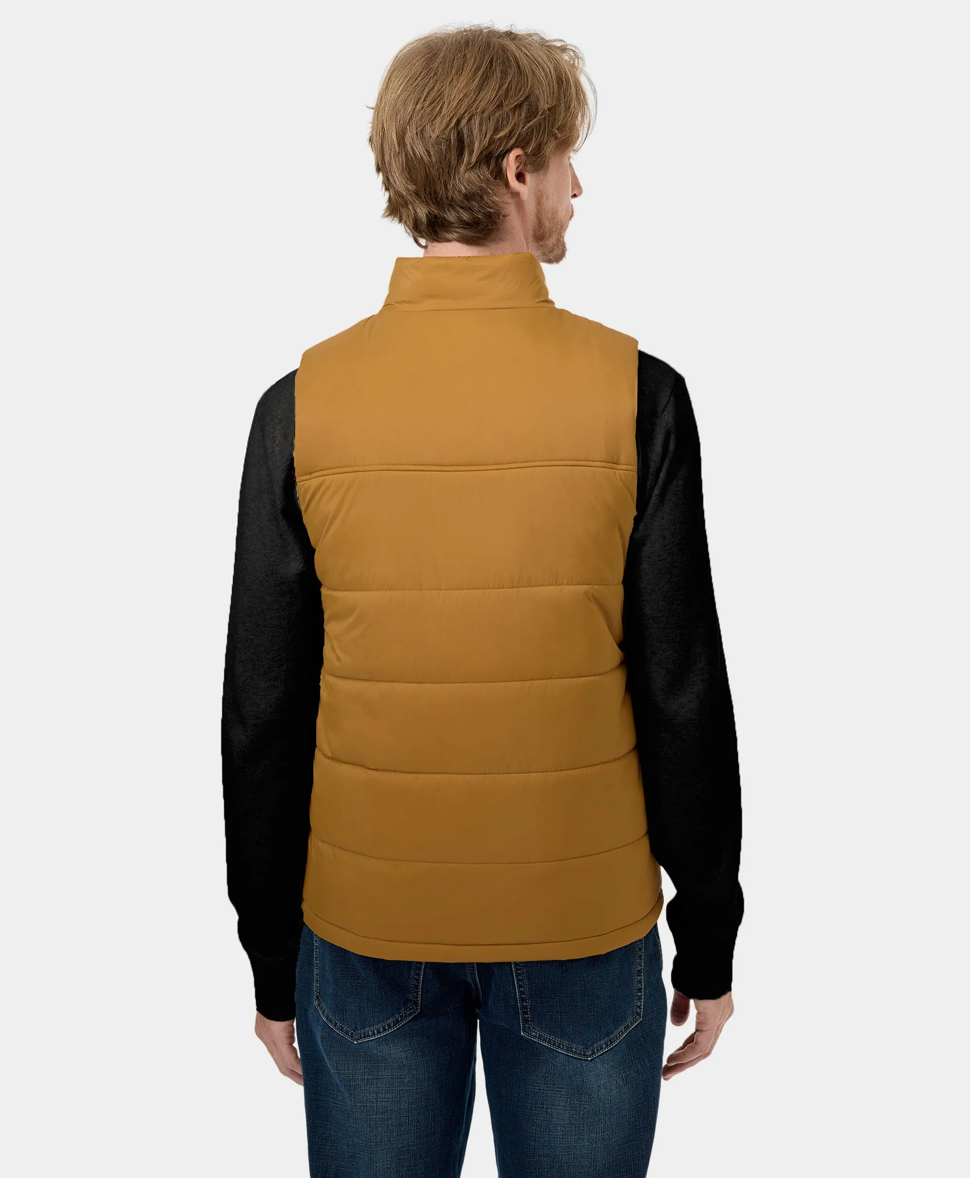PuffLyte™ Men's Heated Lightweight Vest - Dark Khaki sold by Ororo product image thumbnail 4