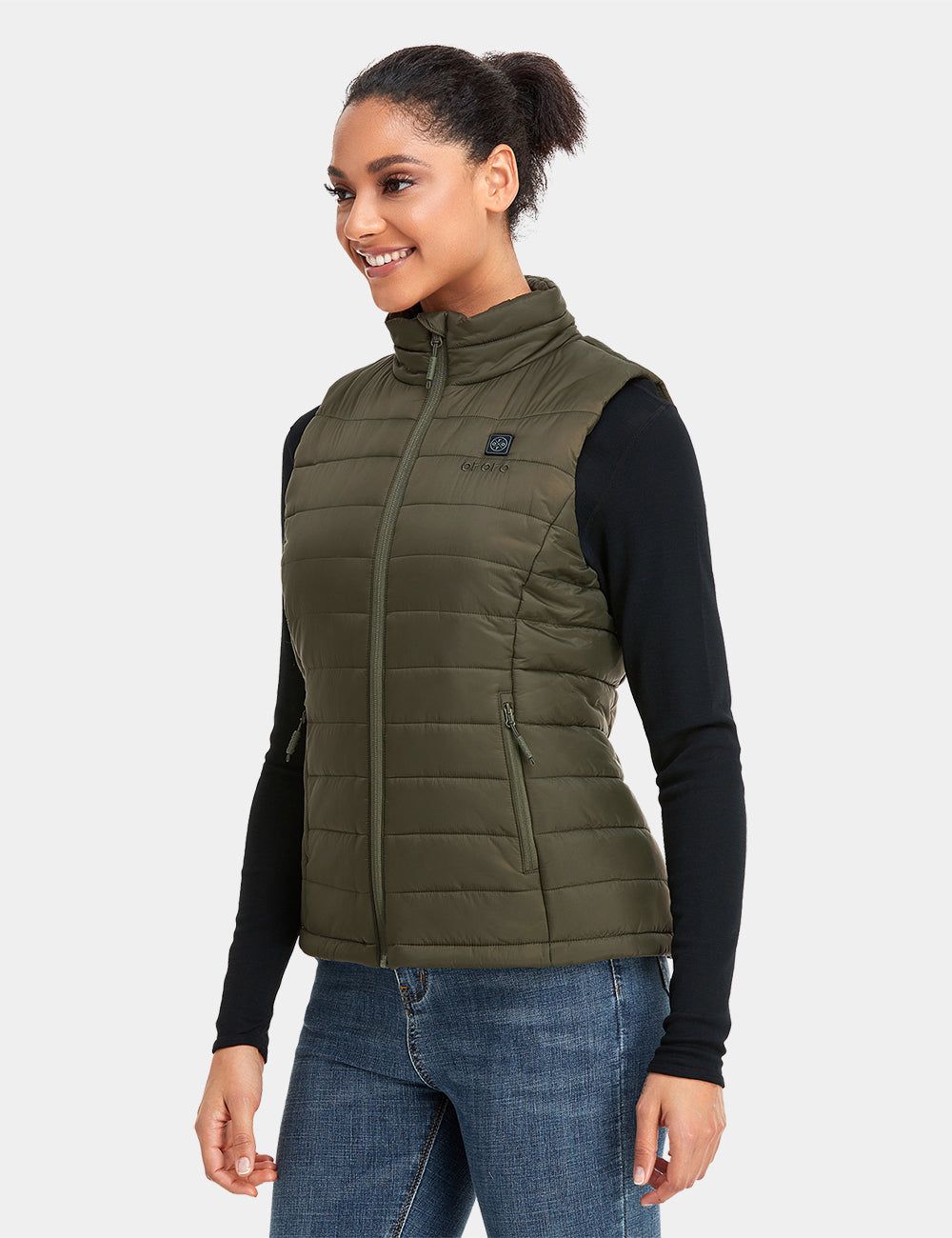 Final Sale - Women's Classic Heated Vest - Green (with B19G Battery) sold by Ororo product image thumbnail 3