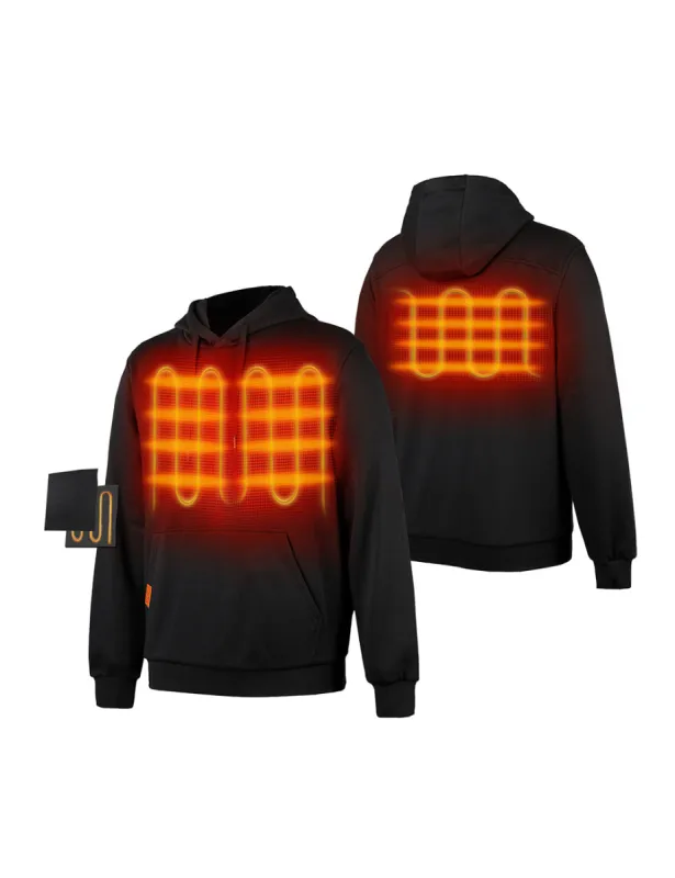 (Open-box) Unisex Heated Pullover Hoodie with Heating on Chests with B19G Battery sold by Ororo