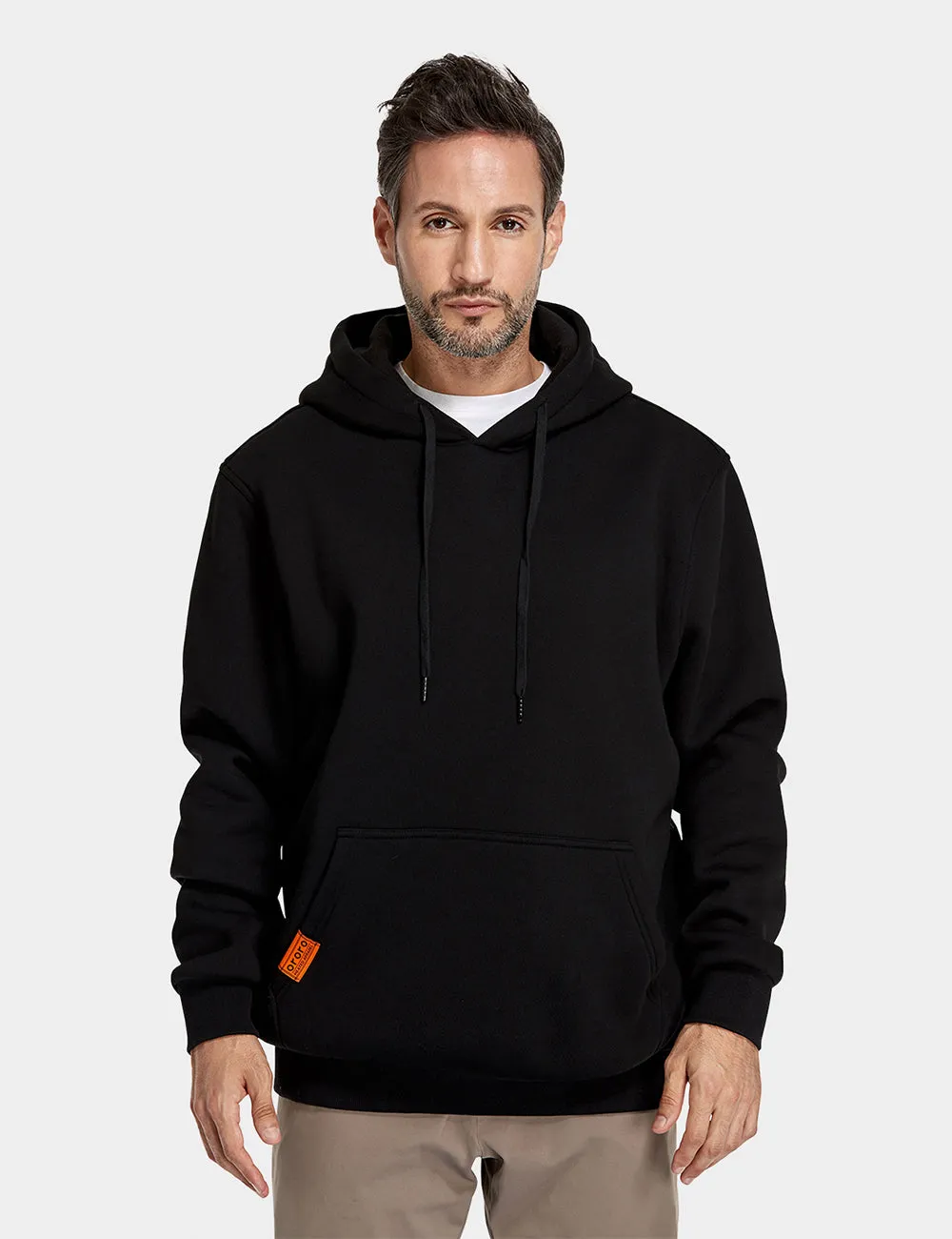 Unisex Heated Pullover Hoodie with Heating on Chests (Final Sale) sold by Ororo