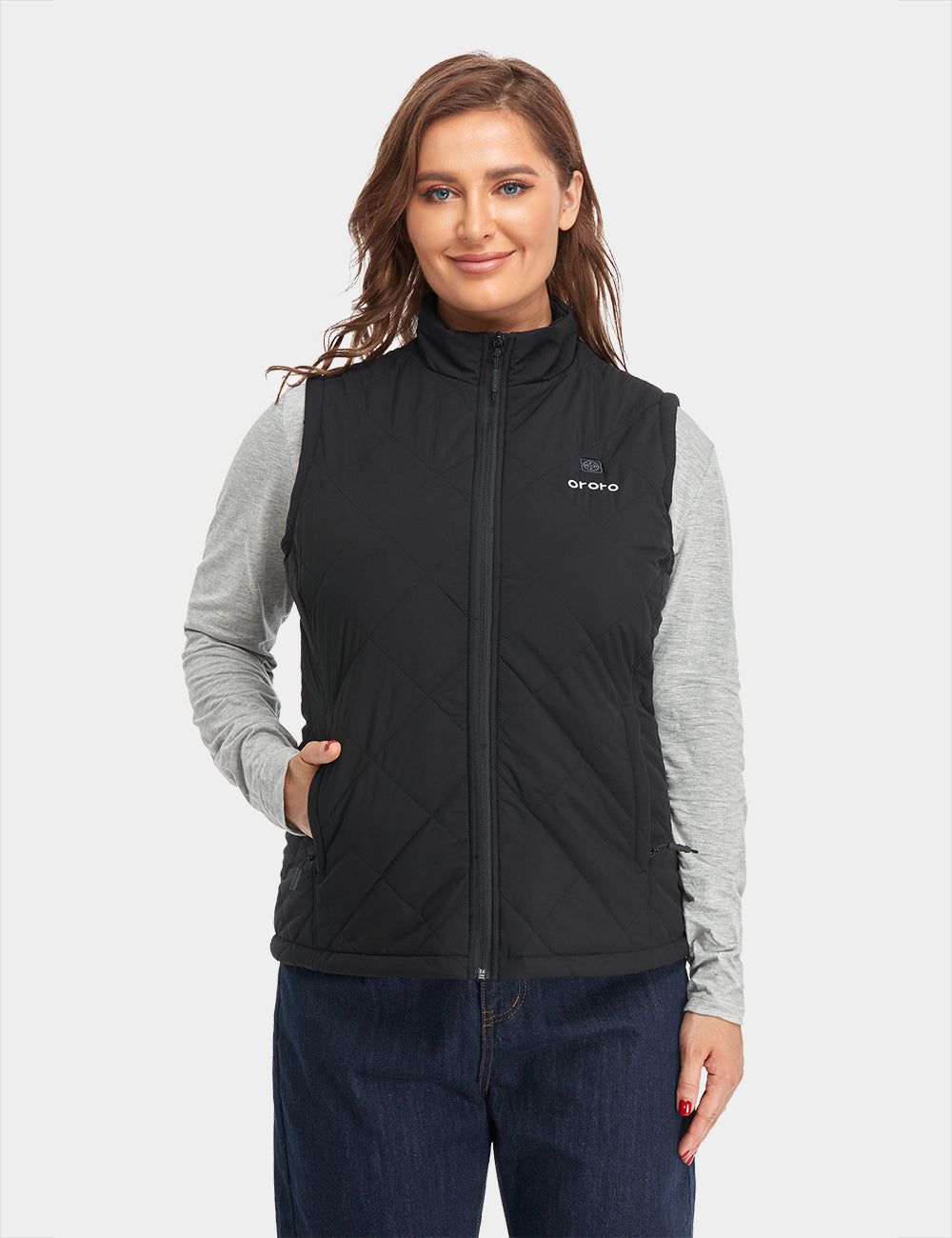 (Open-box) Women's Heated Quilted Vest - Black (Battery Set Not Included) sold by Ororo product image thumbnail 2
