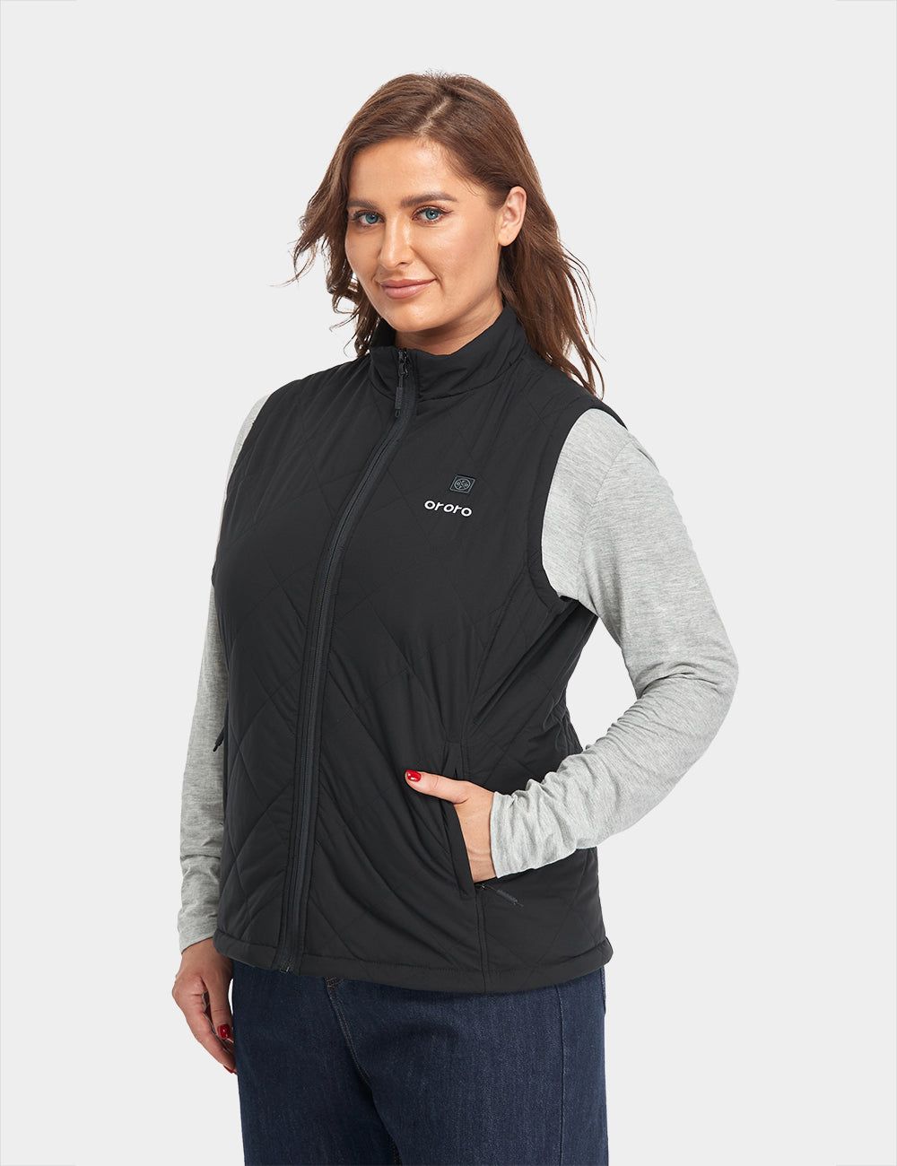 (Open-box) Women's Heated Quilted Vest - Black (Battery Set Not Included) sold by Ororo product image thumbnail 3