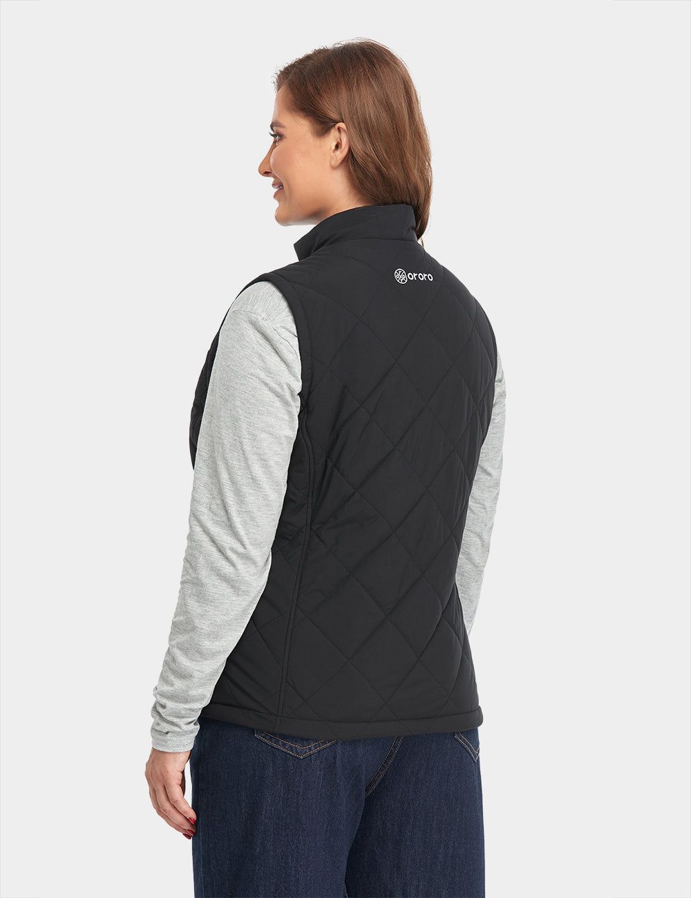 (Open-box) Women's Heated Quilted Vest - Black (Battery Set Not Included) sold by Ororo product image thumbnail 4