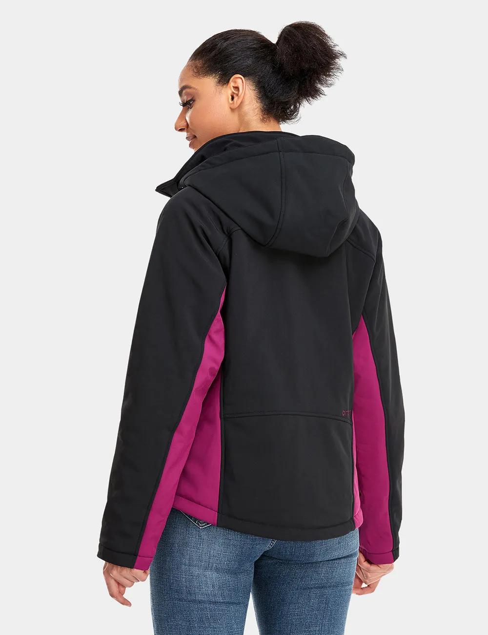 Women's Classic Heated Jacket - Black & Purple sold by Ororo product image thumbnail 4