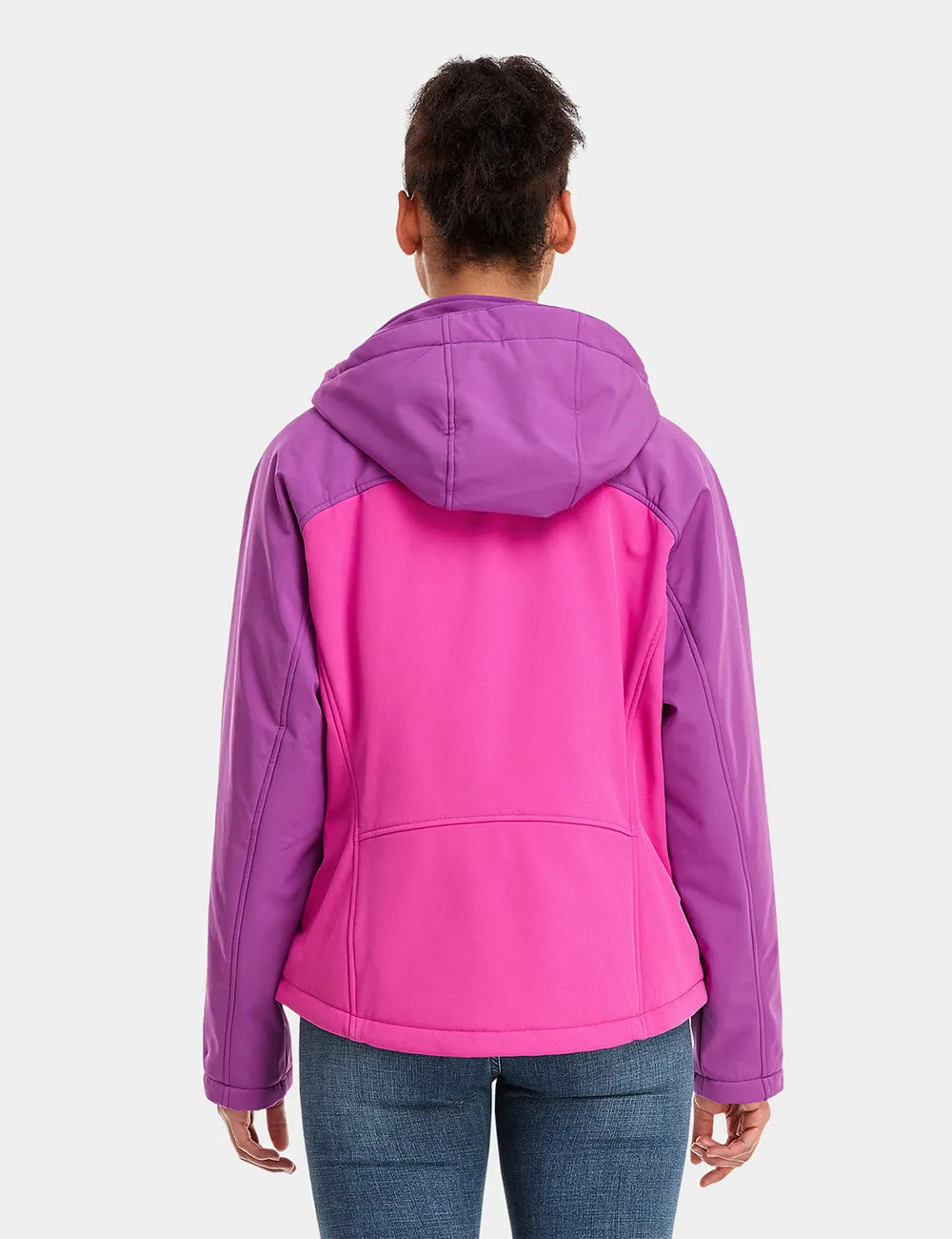 (Open-Box) Women's Heated Jacket - Pink & Purple/Gray (Battery Set Not Included) sold by Ororo product image thumbnail 4