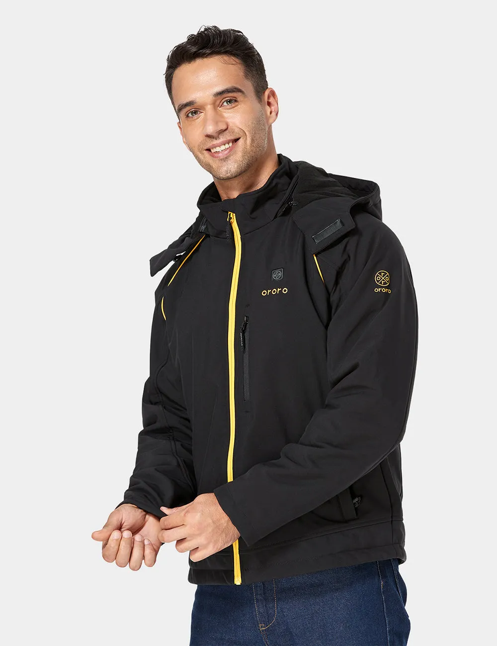 (Open-box) Men's Heated Jacket with B19G Battery - Black & Gold sold by Ororo product image thumbnail 3