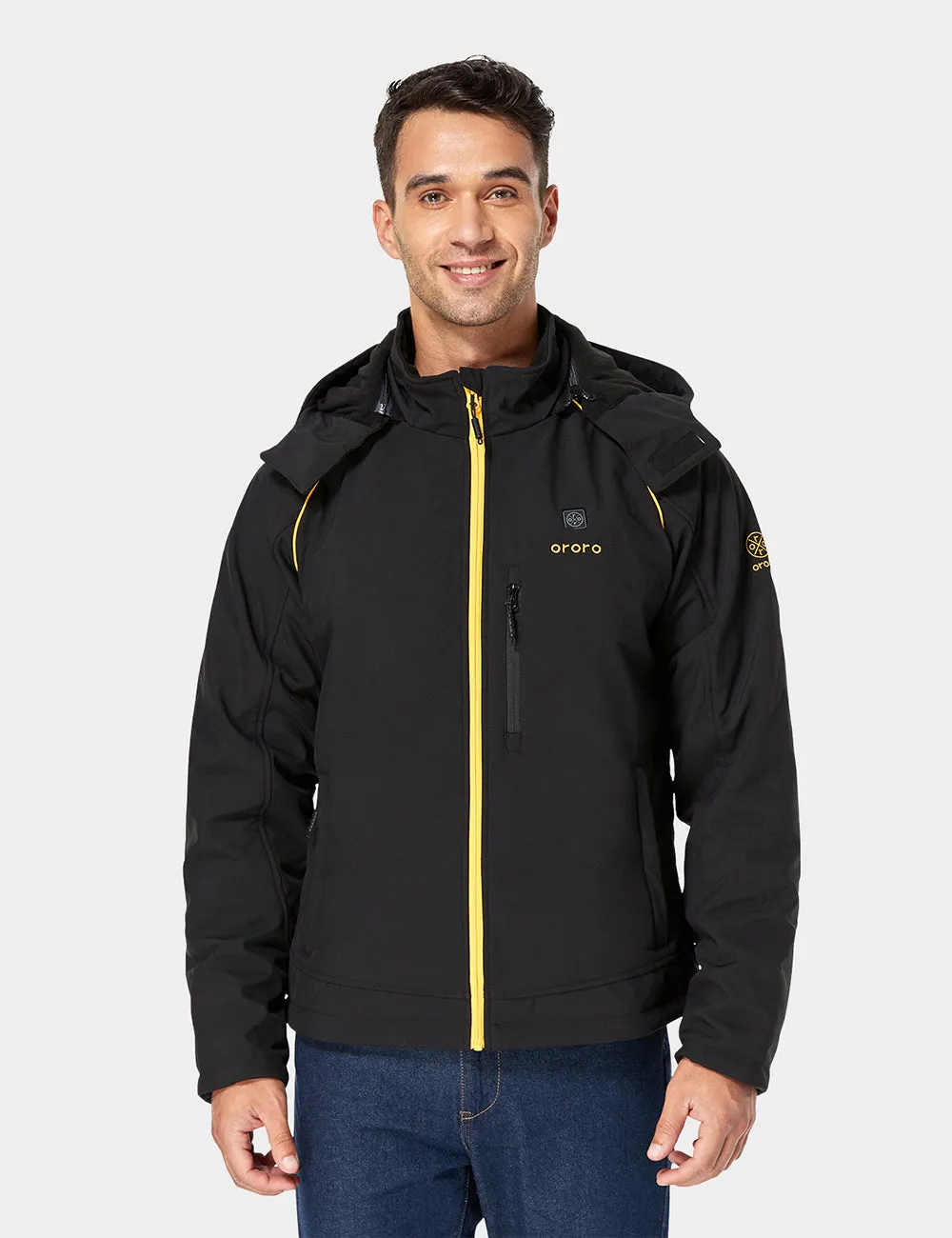 (Open-box) Men's Heated Jacket with B19G Battery - Black & Gold sold by Ororo product image thumbnail 2