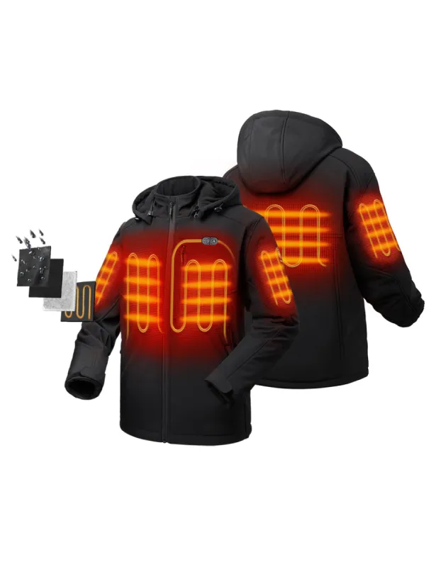 (Open-box) Men's Dual Control Heated Jacket with 5 Heating Zones (Battery Set Not Included) sold by Ororo