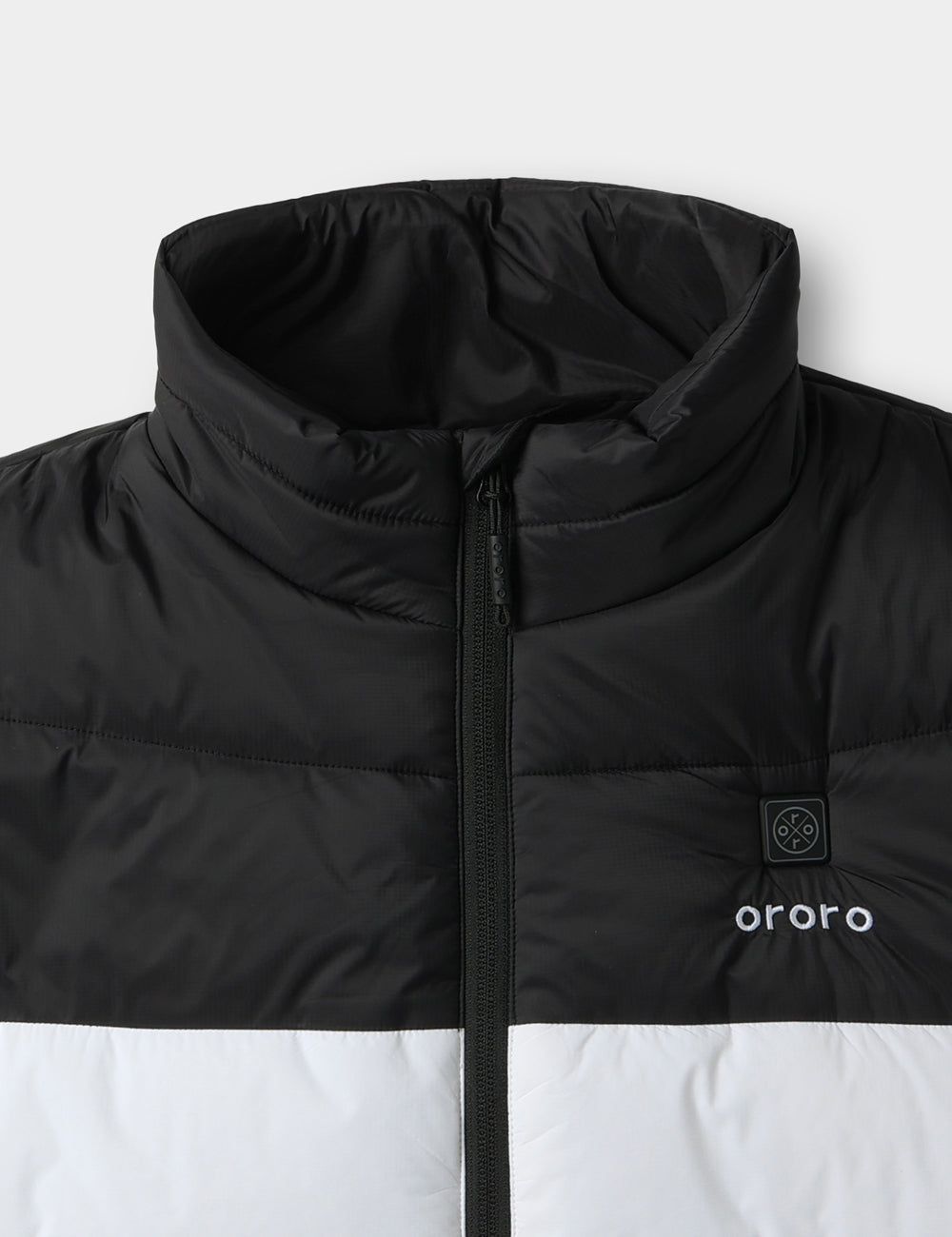 Final Sale - Men's Classic Heated Vest - Black & White sold by Ororo product image thumbnail 5