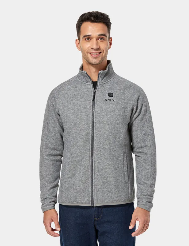 Men's Heated Full-Zip Fleece Jacket (Apparel Only) sold by Ororo