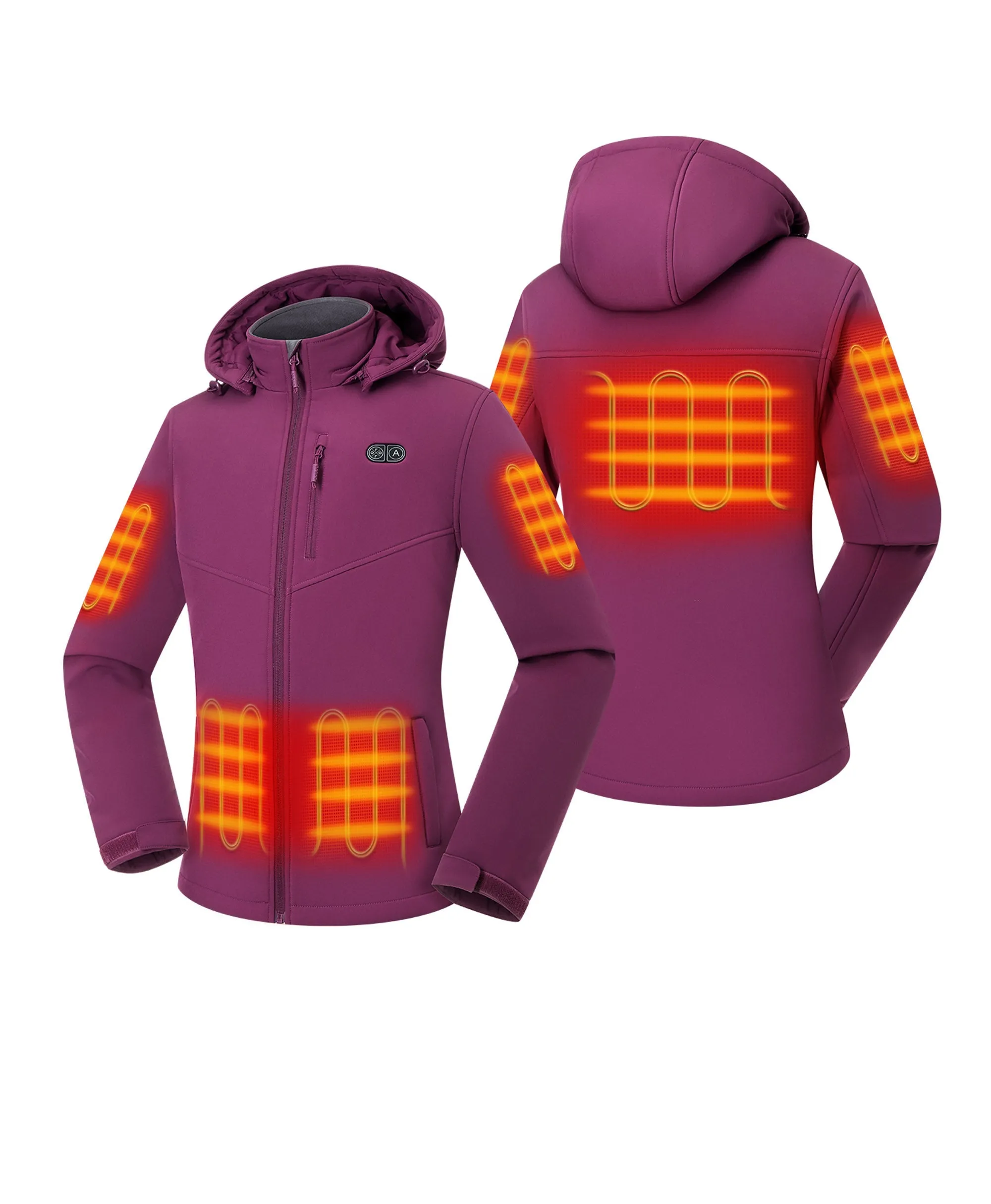 Women's Heated Dual Control Jacket with 5 Heating Zones (Pocket Heating) sold by Ororo product image thumbnail 2